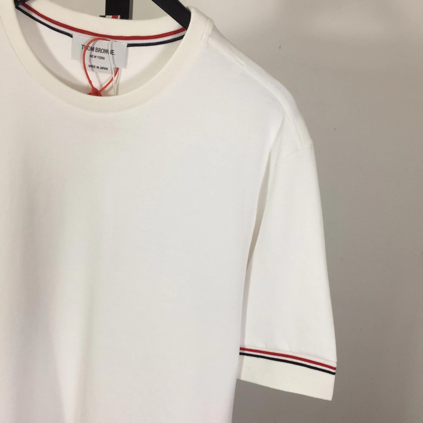 Thom Browne Cotton Rugby Short Sleeve Tee - DesignerGu