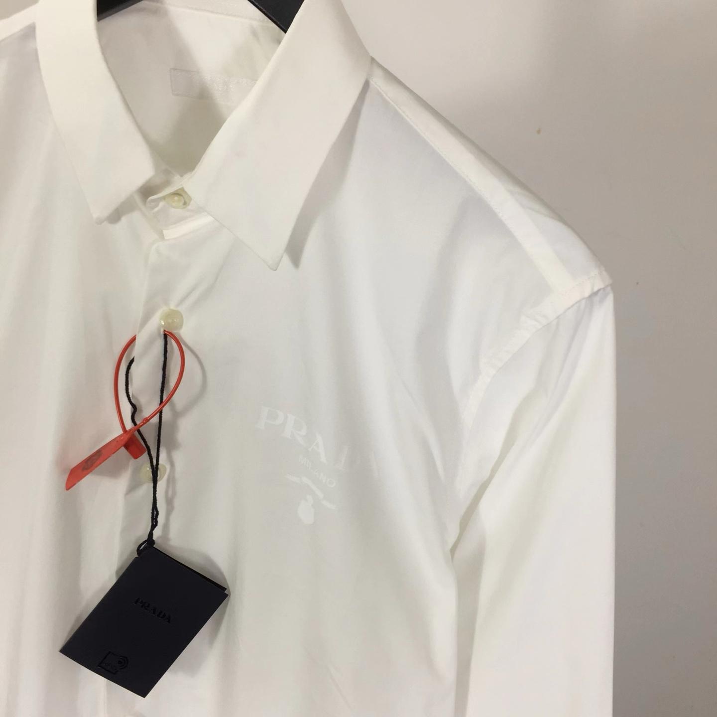 Prada White Long-sleeve Shirt - DesignerGu