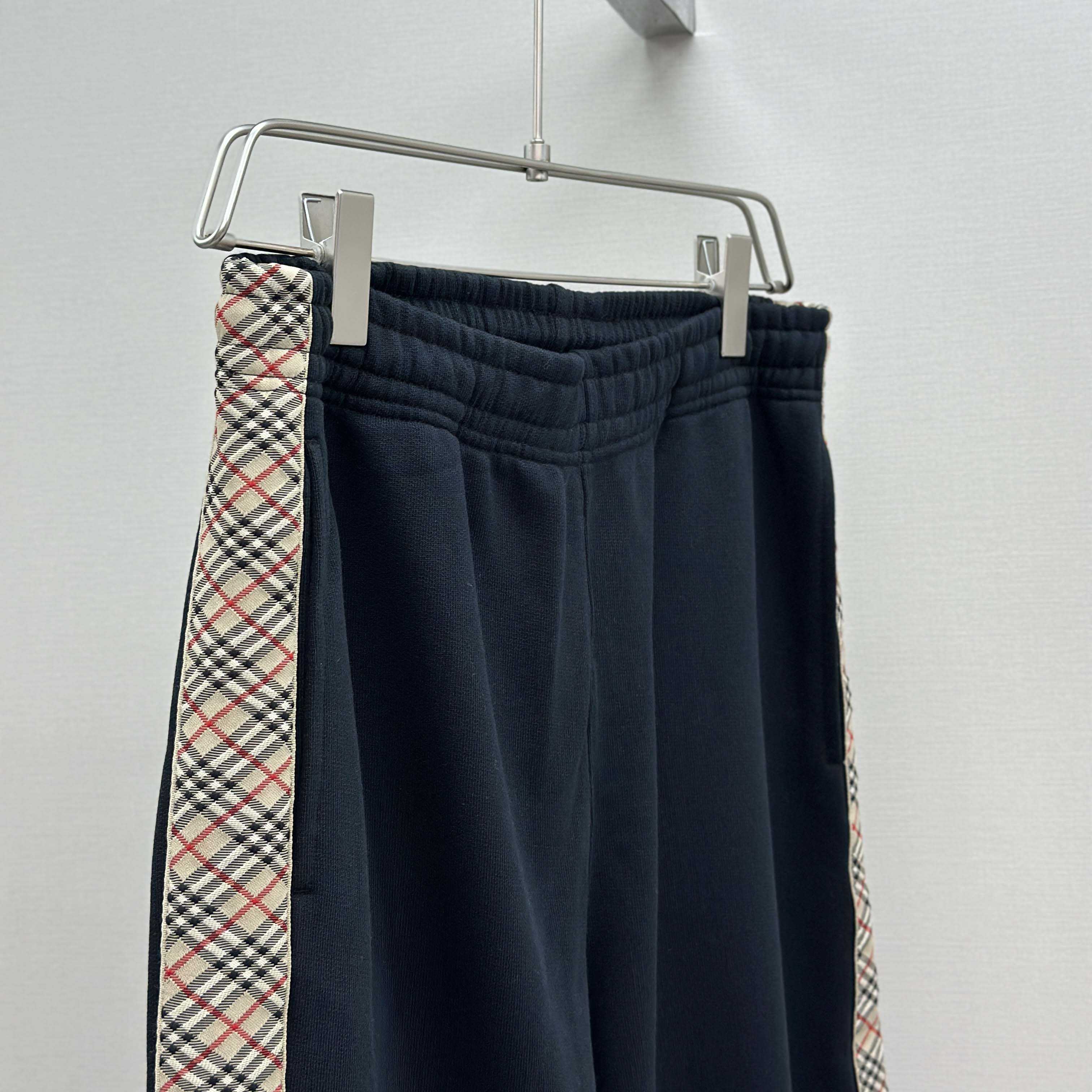 Burberry Check Trim Cotton Jogging Pants - DesignerGu