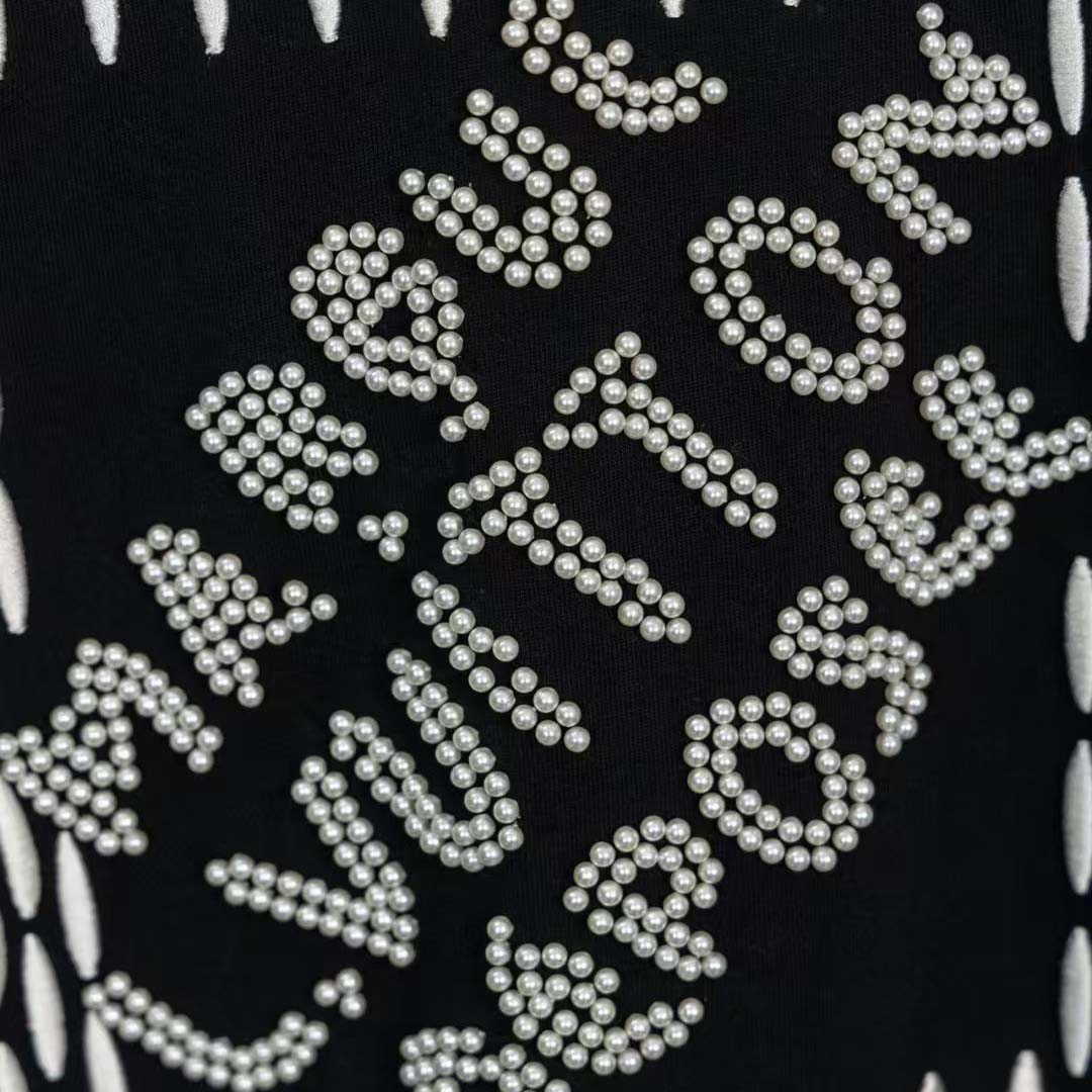 Louis Vuitton Embroidered Signature Cotton T-Shirt   1AFJFK - DesignerGu