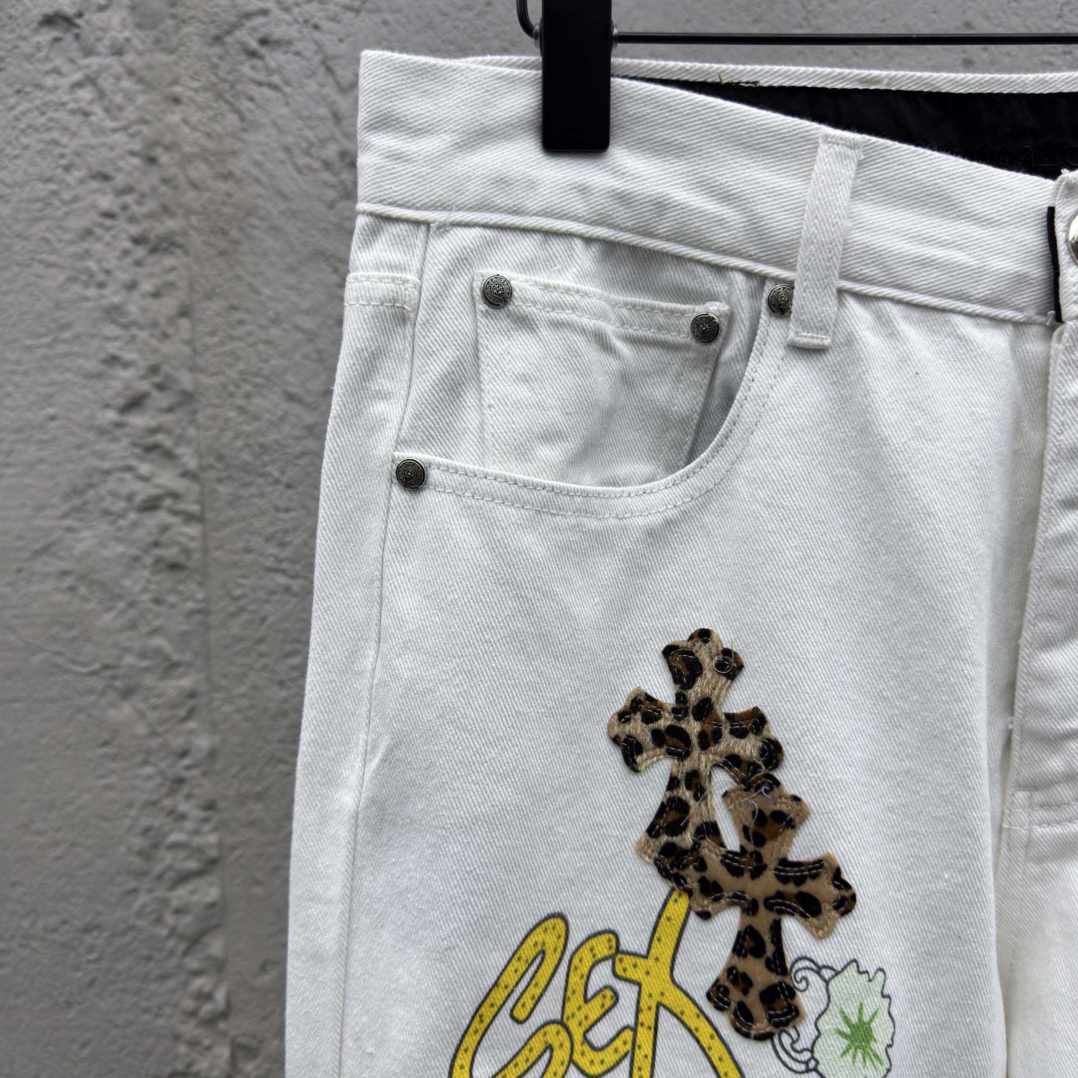 Chrome Hearts Leo Cross Jeans - DesignerGu