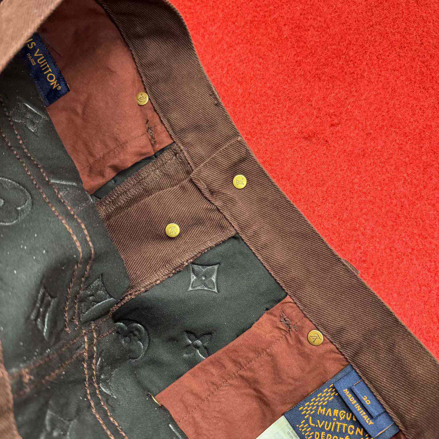 Louis Vuitton Monogram Embossed Skate Pants   1AHBLW - DesignerGu