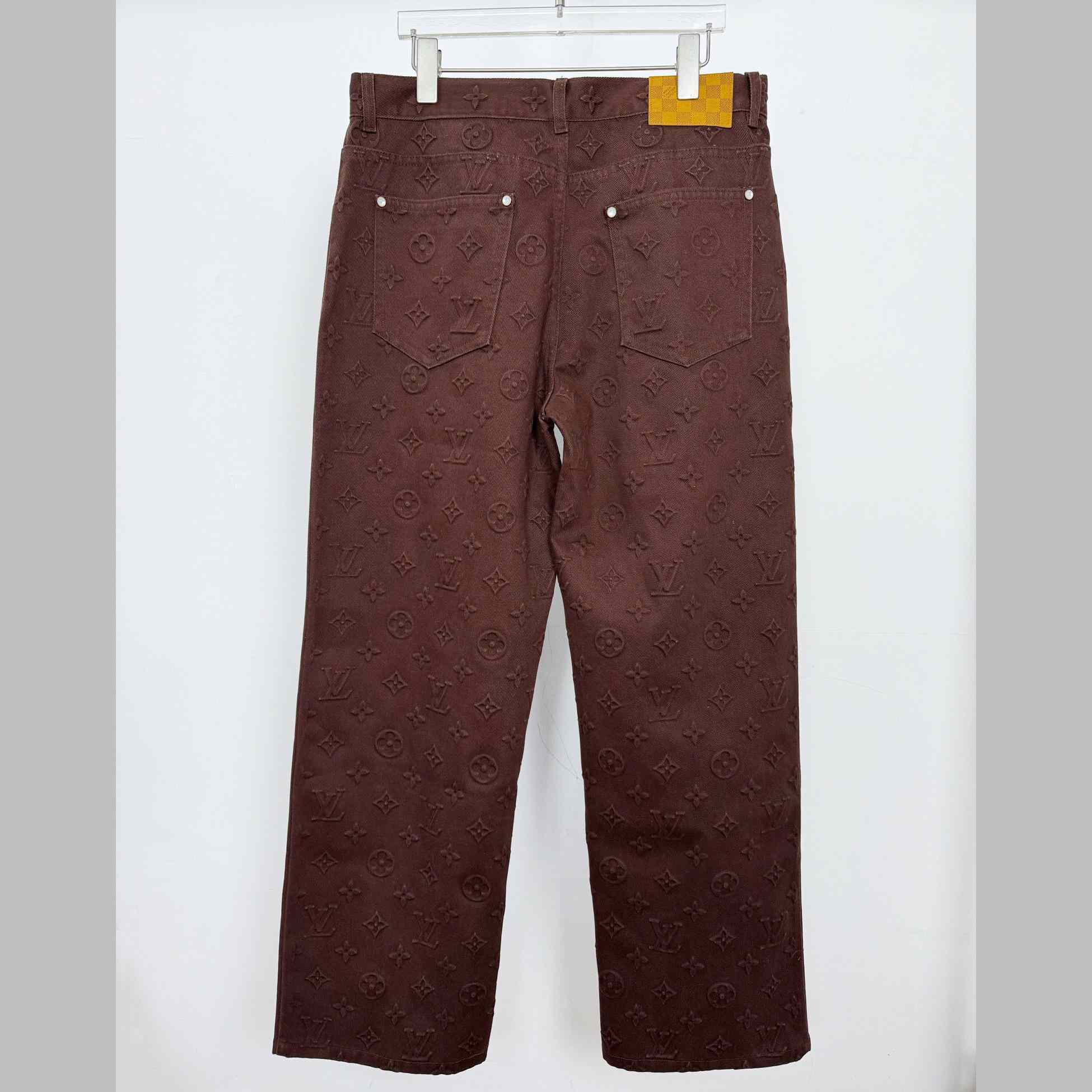 Louis Vuitton Monogram Embossed Skate Pants   1AHBLW - DesignerGu
