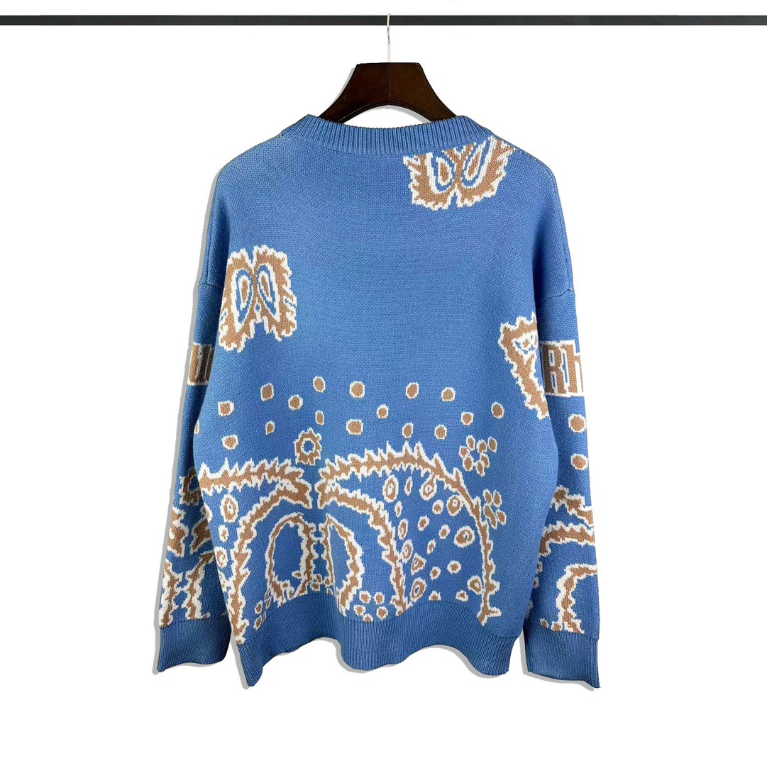 Rhude Bandana Knit Crewneck (50% Off Sale) - DesignerGu