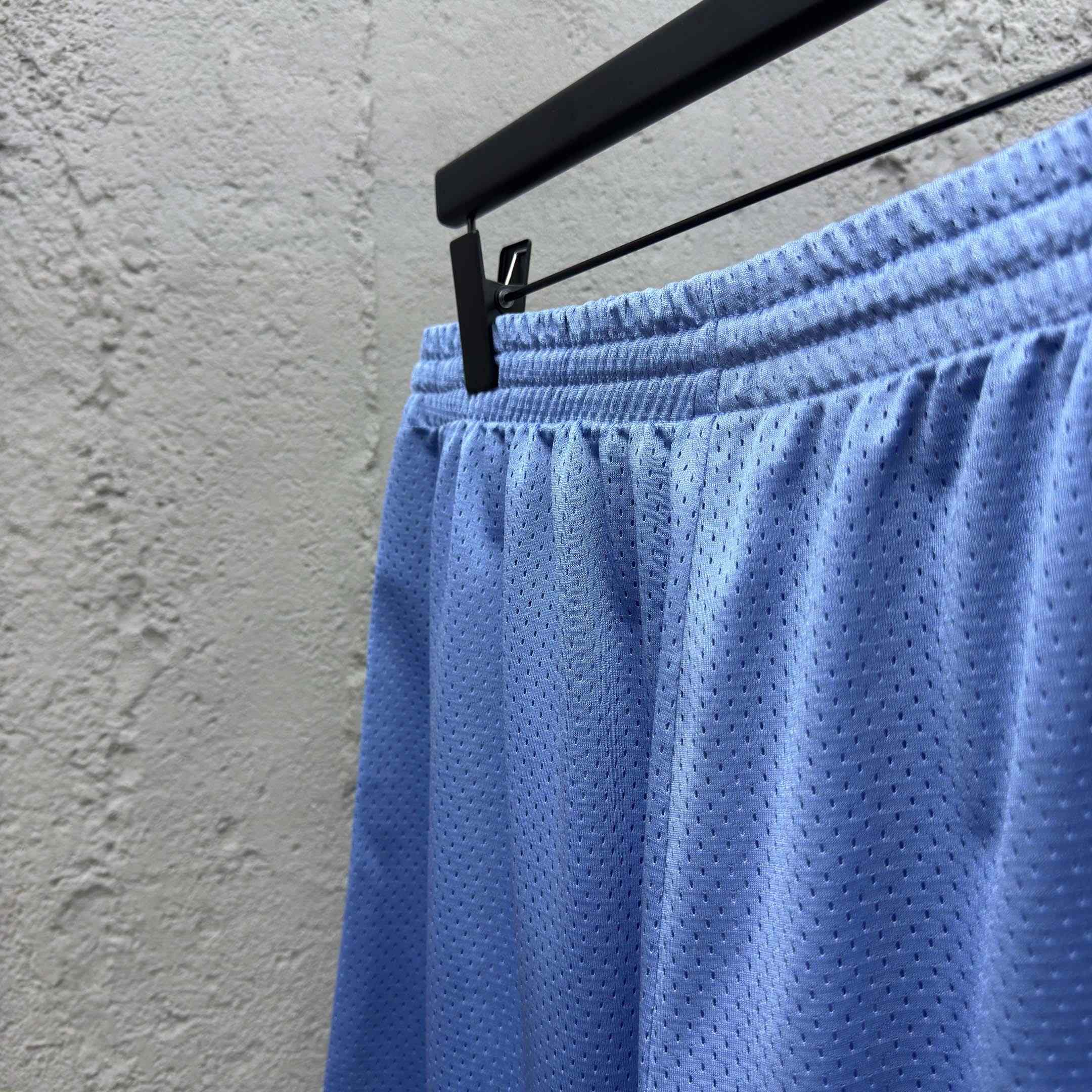 Chrome Hearts Sports Mesh Varsity Shorts Blue - DesignerGu