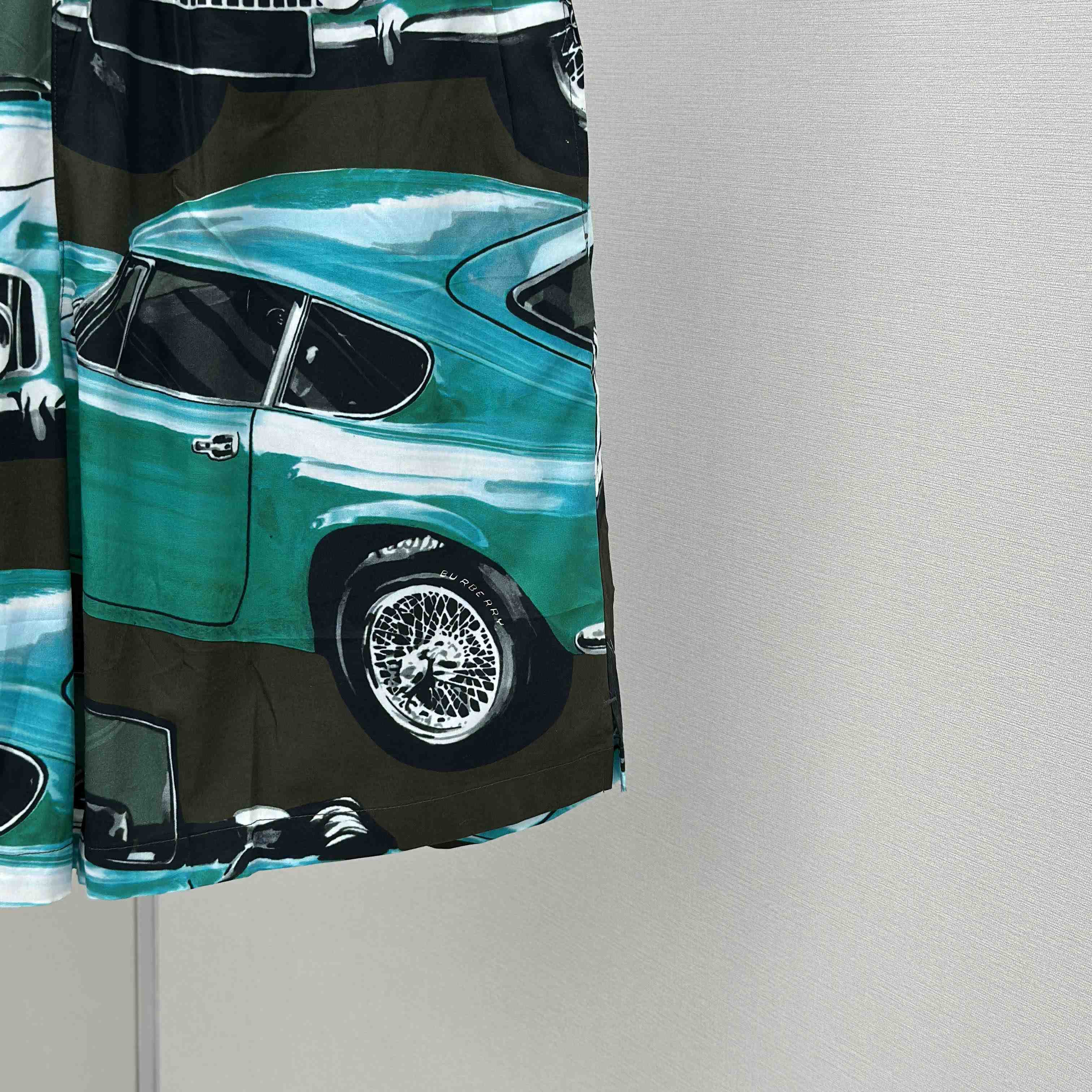 Burberry Car Cotton Poplin Shorts - DesignerGu