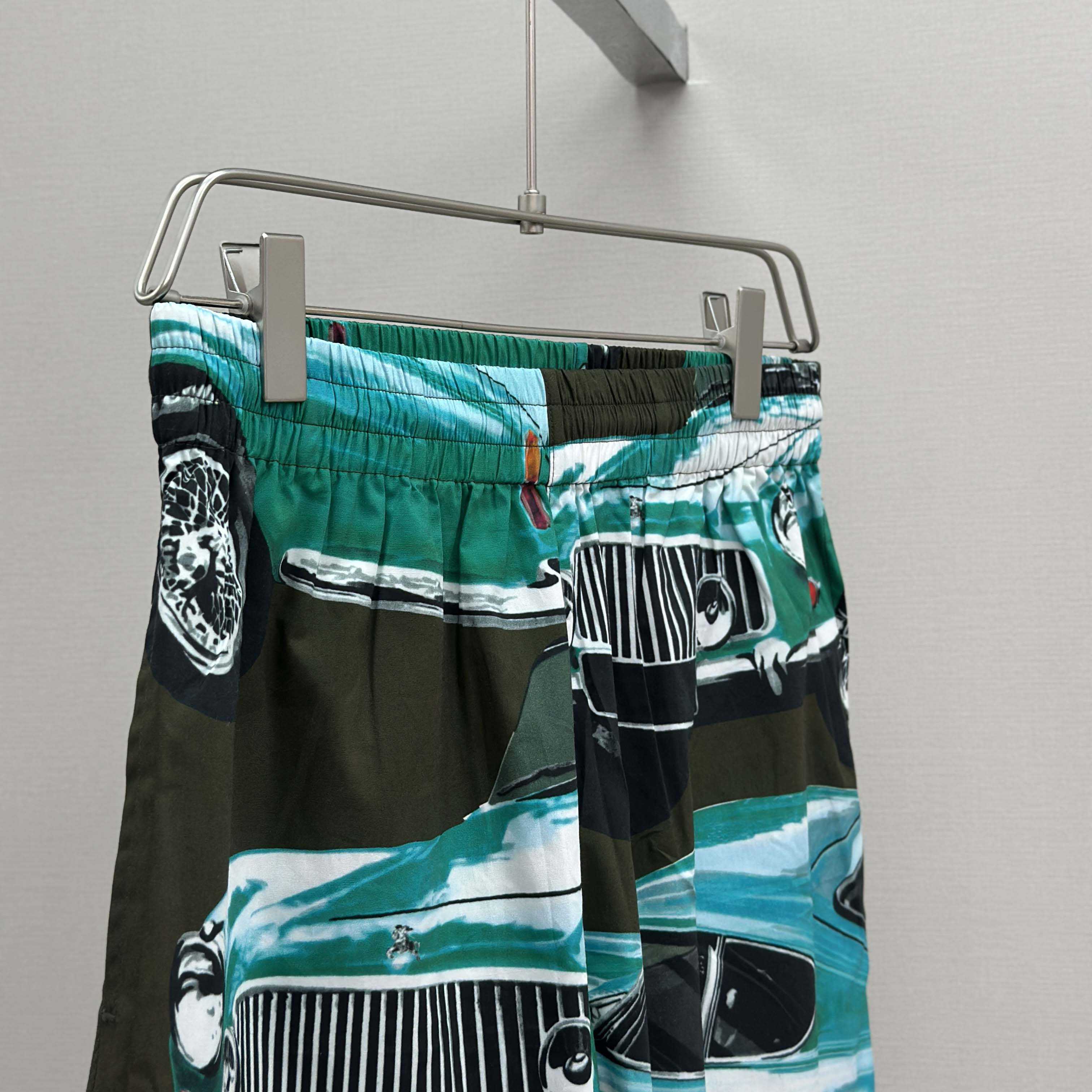 Burberry Car Cotton Poplin Shorts - DesignerGu