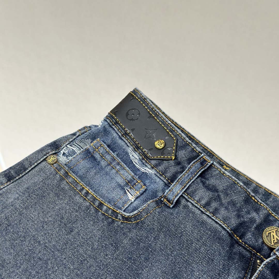 Louis Vuitton Denim Shorts - DesignerGu