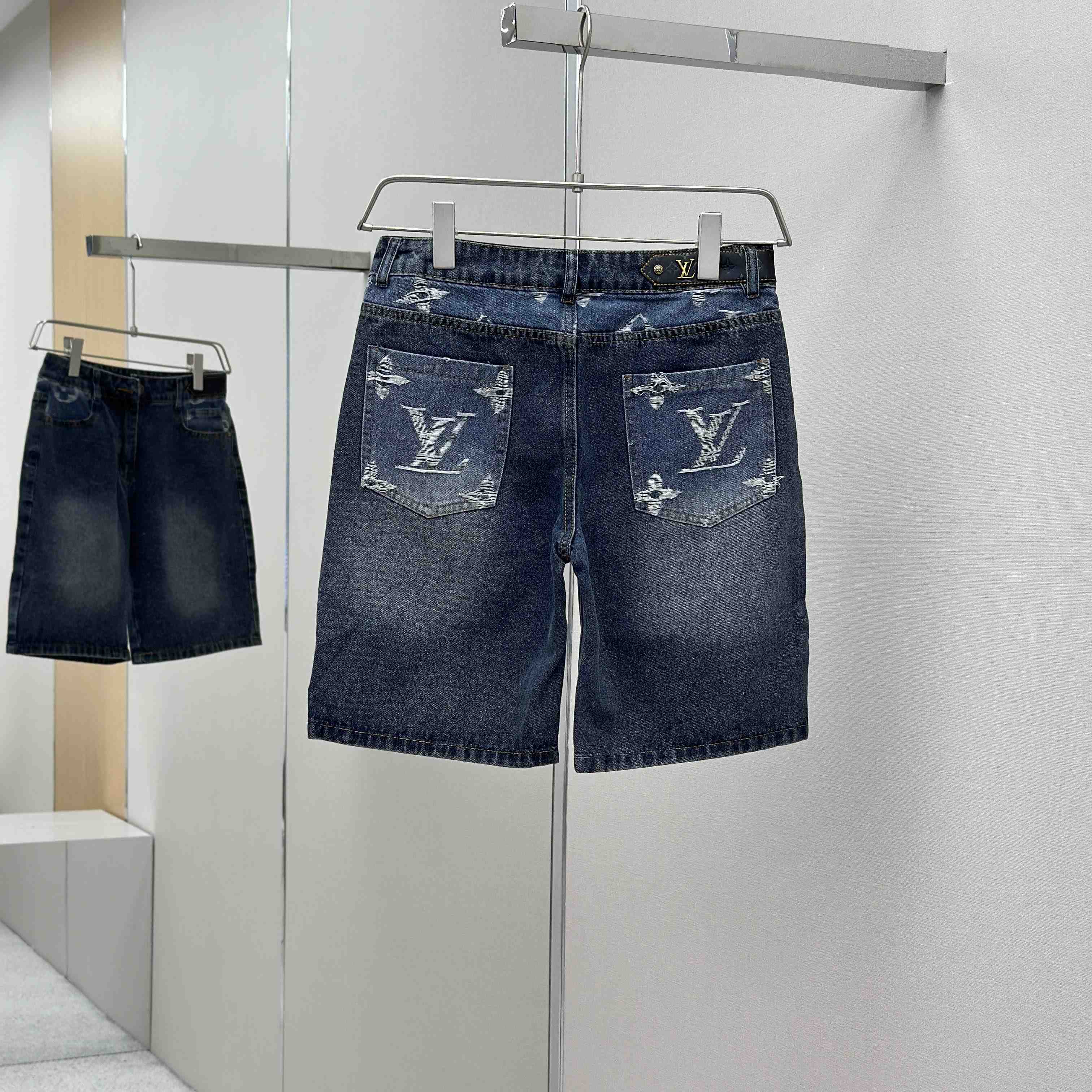 Louis Vuitton Denim Shorts - DesignerGu