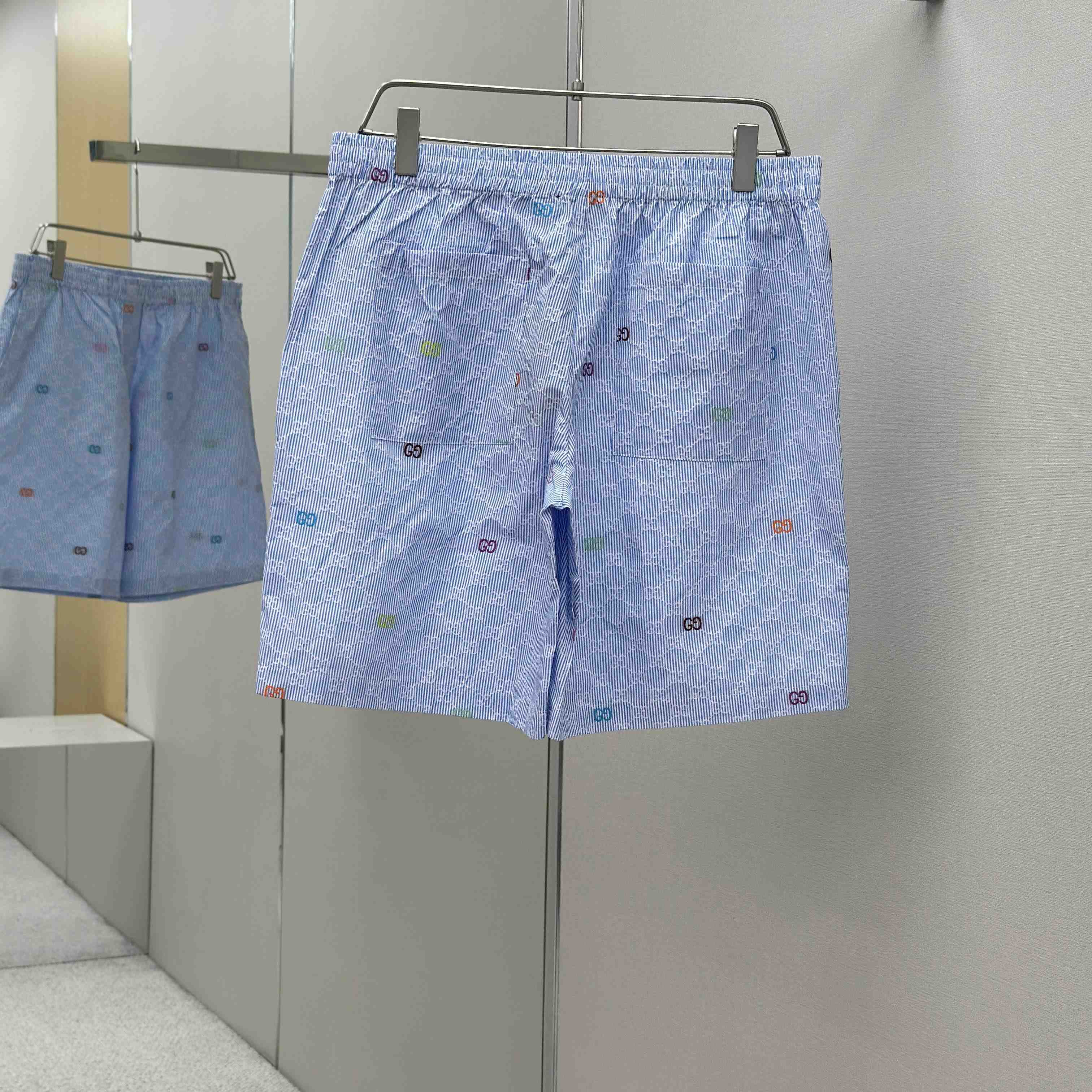 Gucci Striped Cotton Shorts - DesignerGu