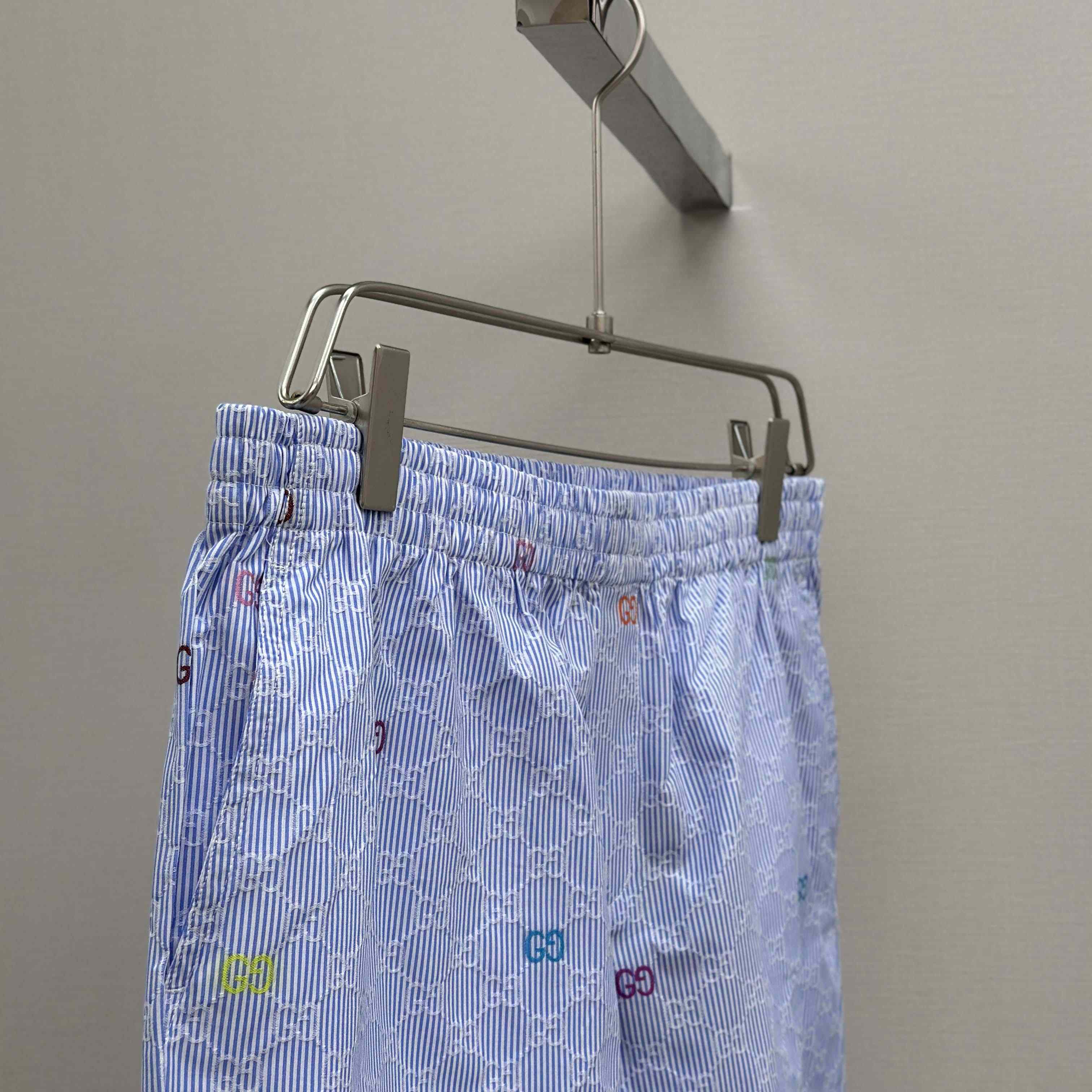 Gucci Striped Cotton Shorts - DesignerGu