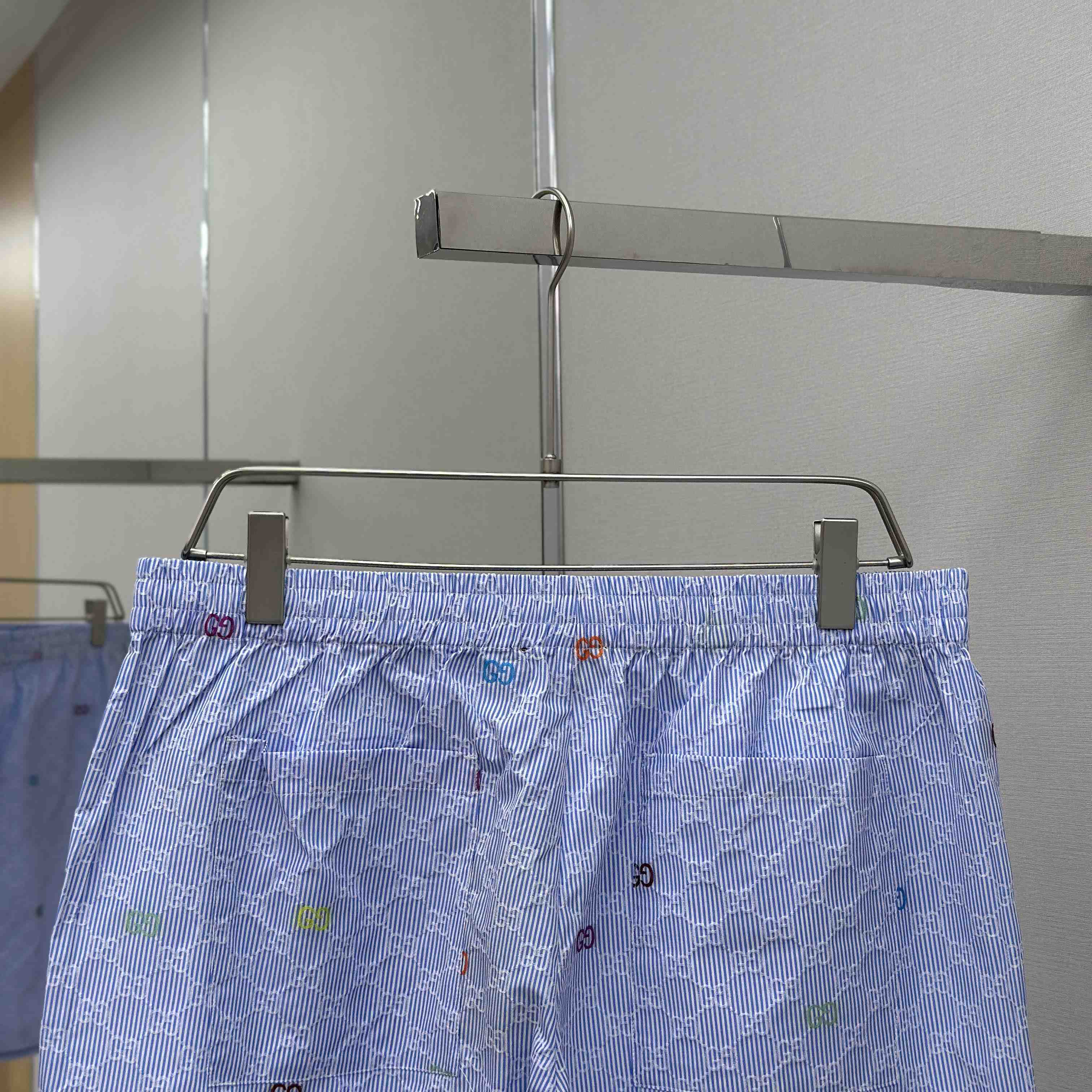 Gucci Striped Cotton Shorts - DesignerGu