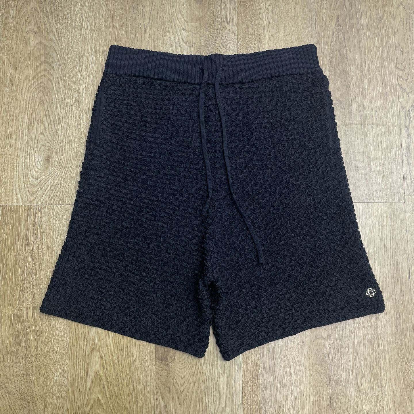 Casablanca Textured Cotton Drawstring Shorts   D0093 - DesignerGu