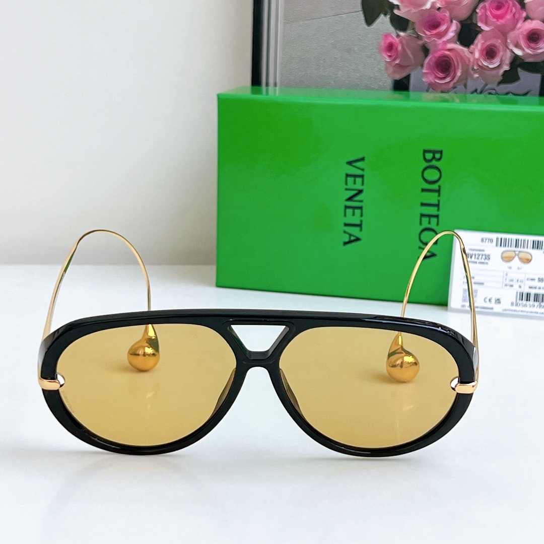 Bottega Veneta Drop Aviator Sunglasses  BV1273S - DesignerGu