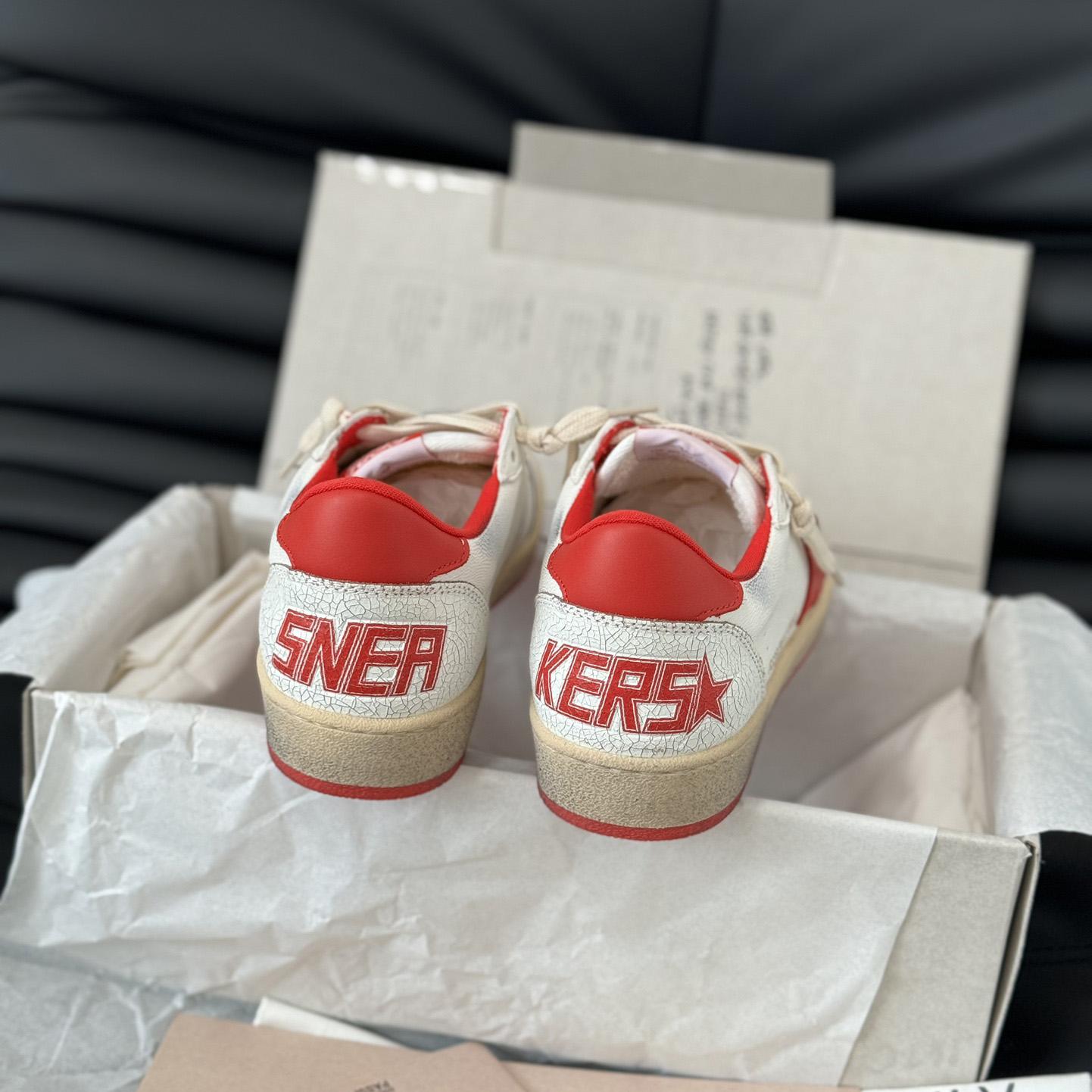 Golden Goose Ball Star 'White Red'  - DesignerGu