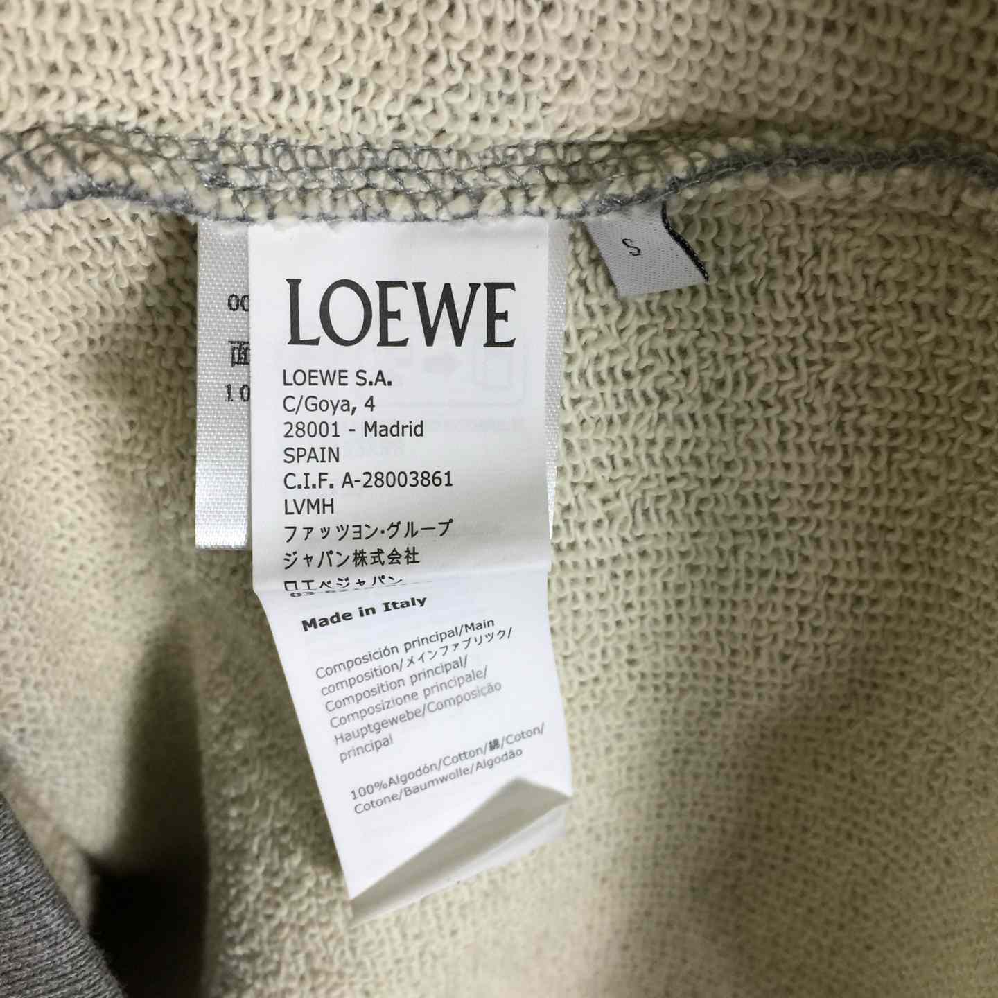 Loewe Relaxed Fit Hoodie In Cotton - DesignerGu