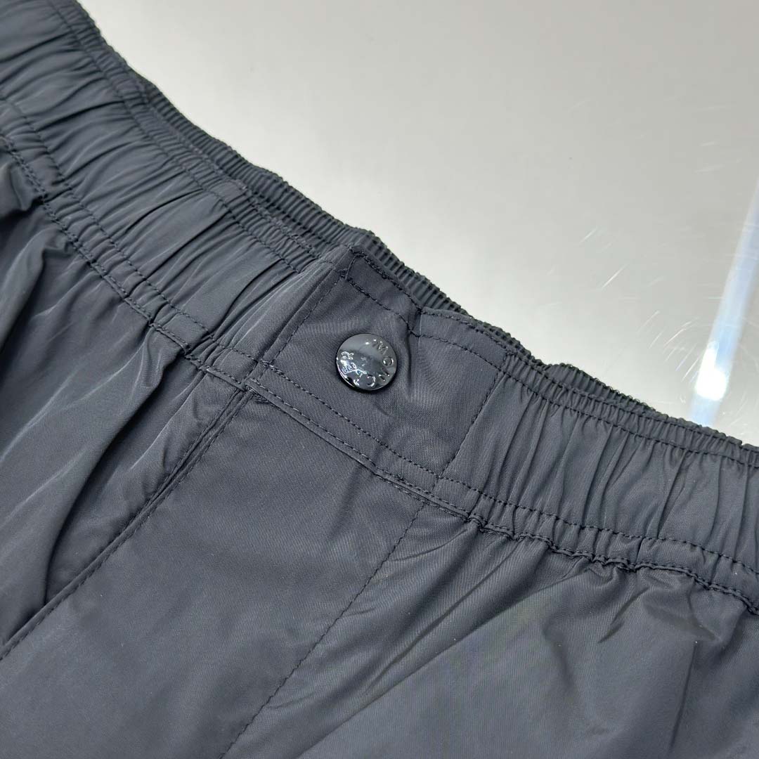 Moncler Black Tricolour-Trimmed Swim Shorts - DesignerGu