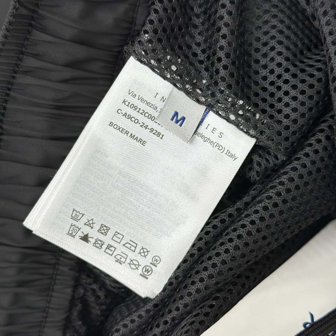 Moncler Black Tricolour-Trimmed Swim Shorts - DesignerGu