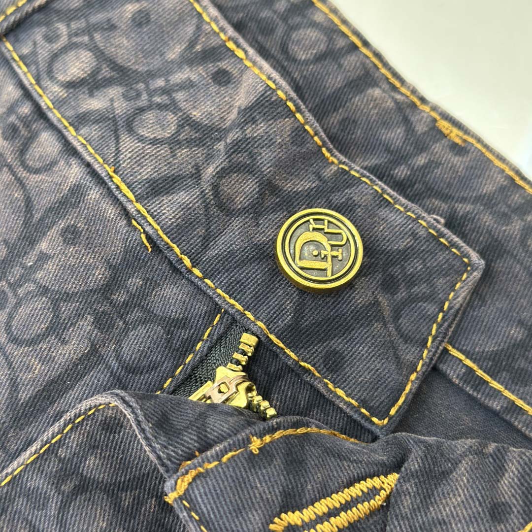 Dior Oblique Denim Shorts - DesignerGu