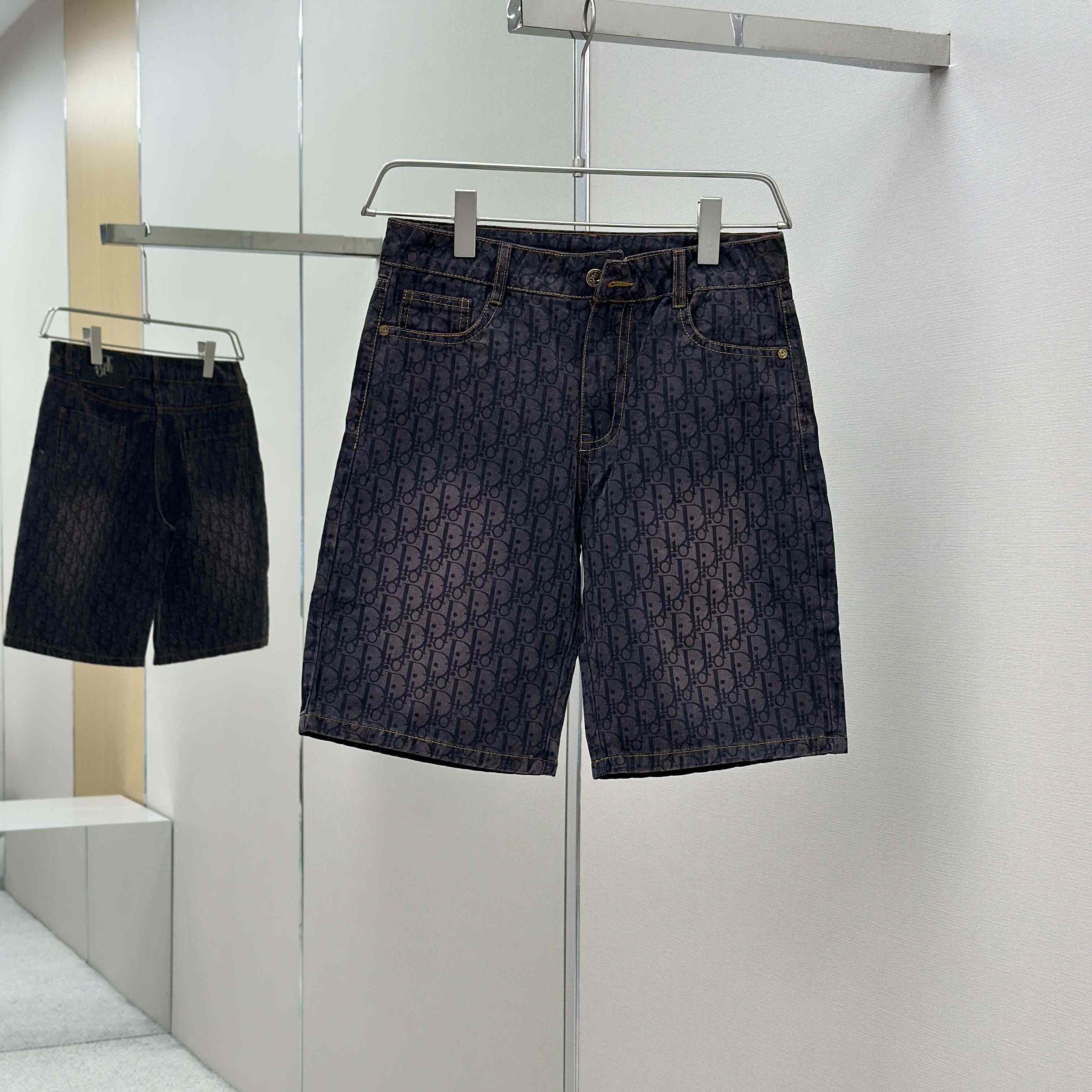 Dior Oblique Denim Shorts - DesignerGu