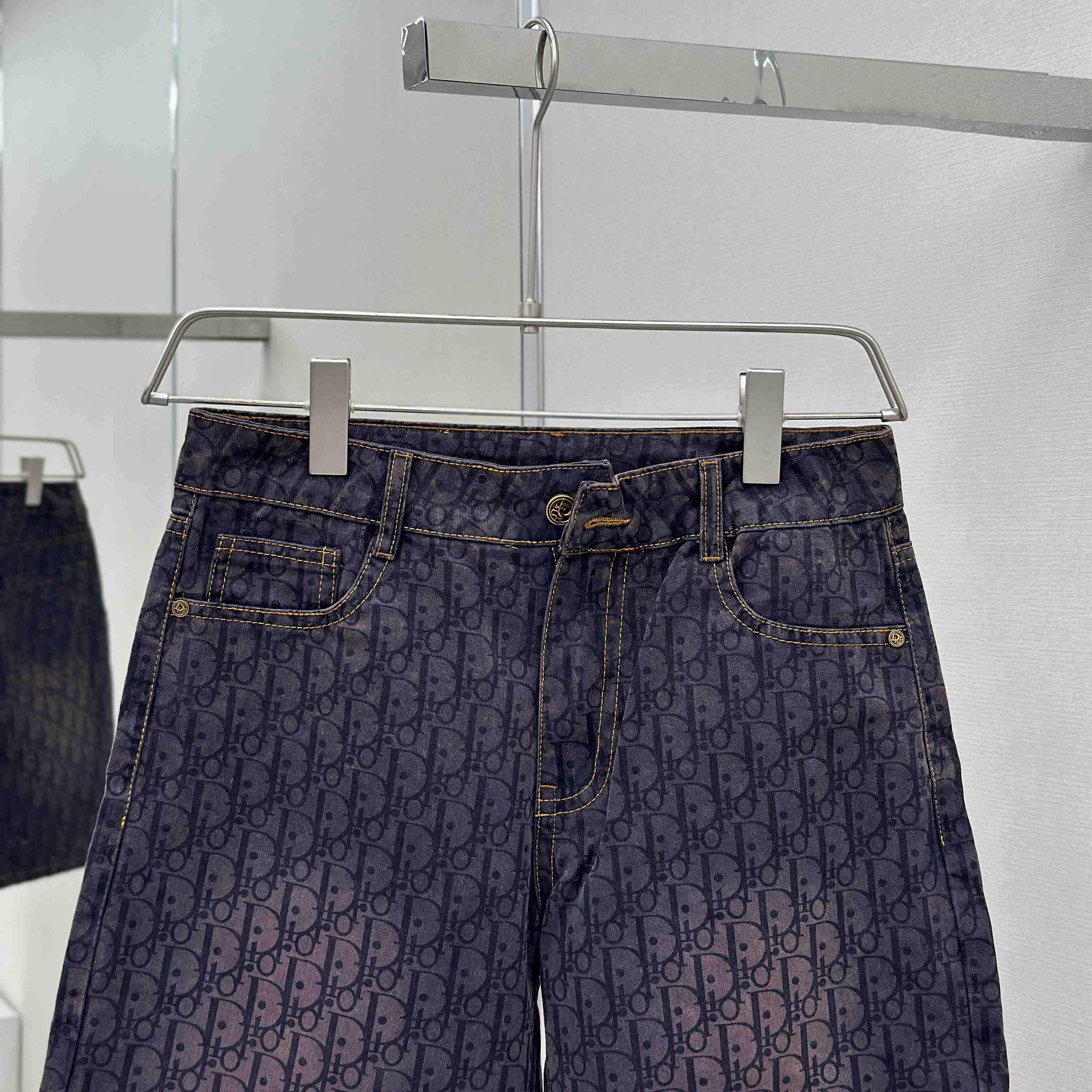 Dior Oblique Denim Shorts - DesignerGu