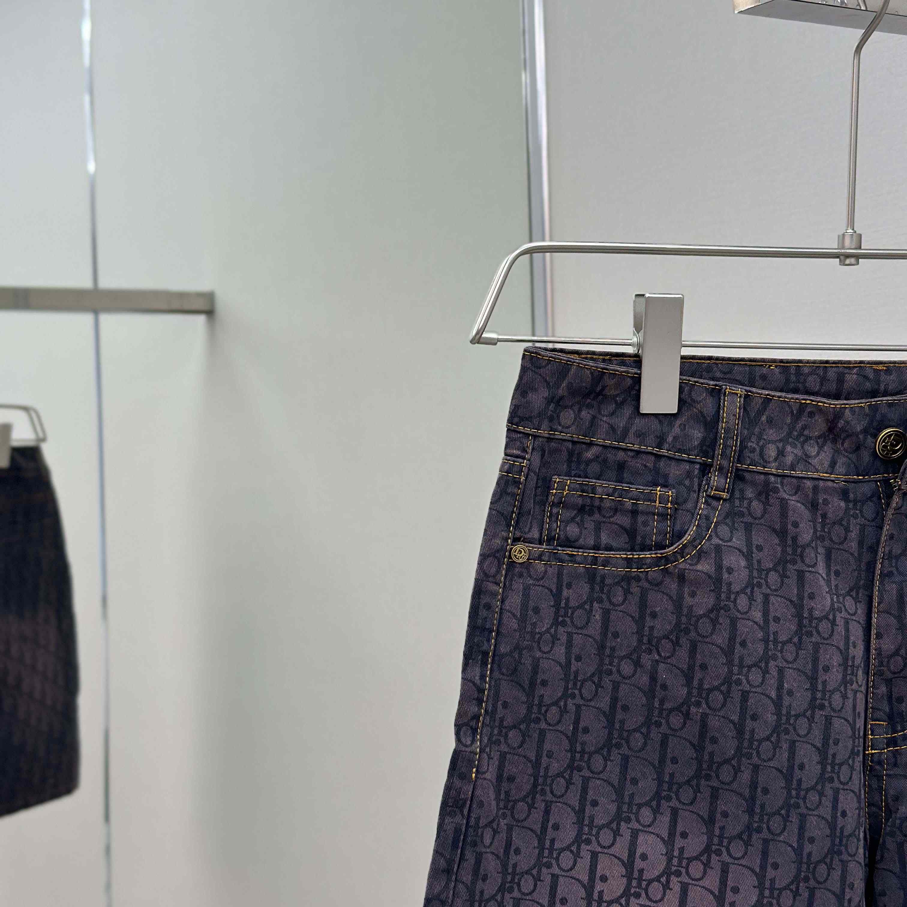 Dior Oblique Denim Shorts - DesignerGu