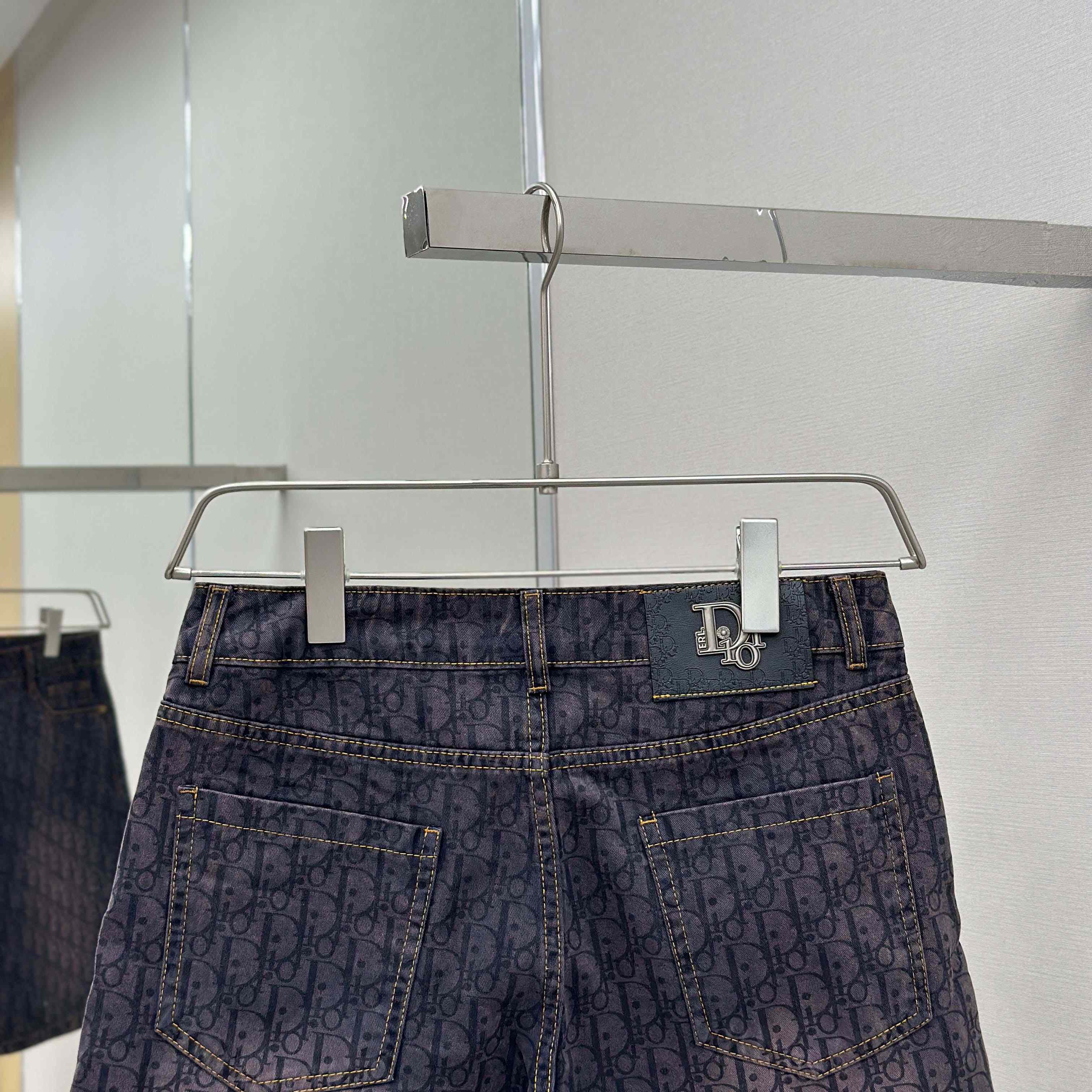 Dior Oblique Denim Shorts - DesignerGu