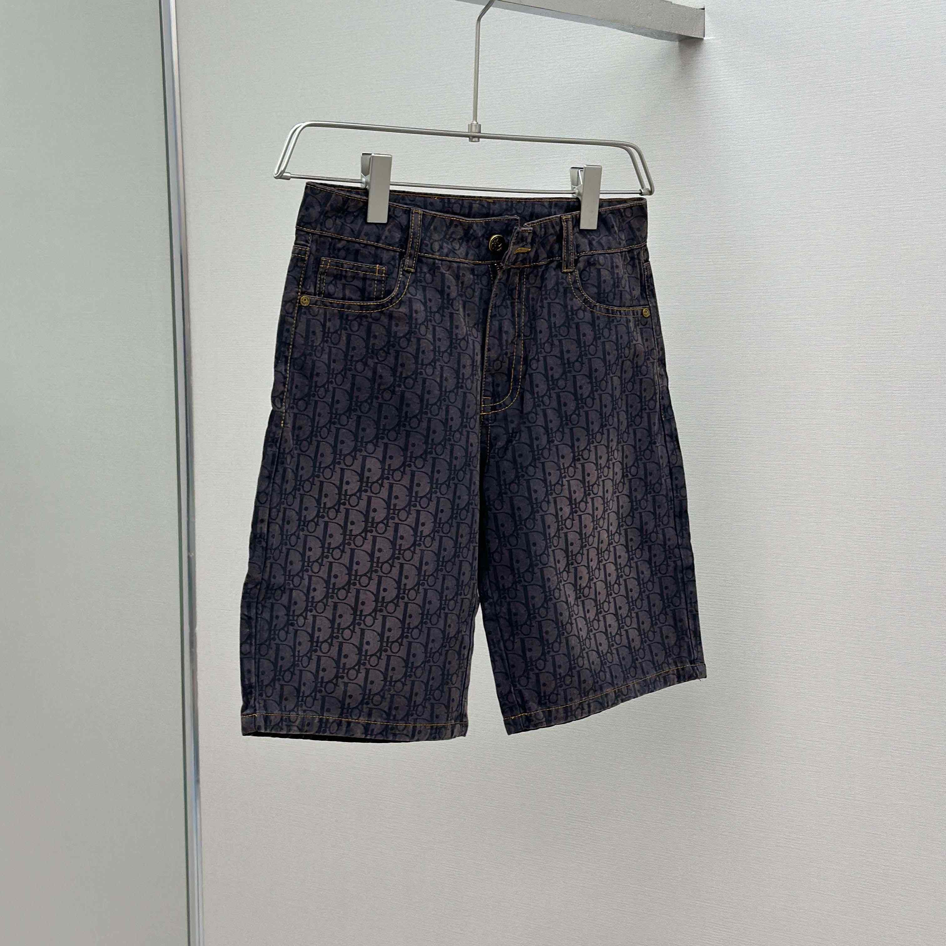 Dior Oblique Denim Shorts - DesignerGu