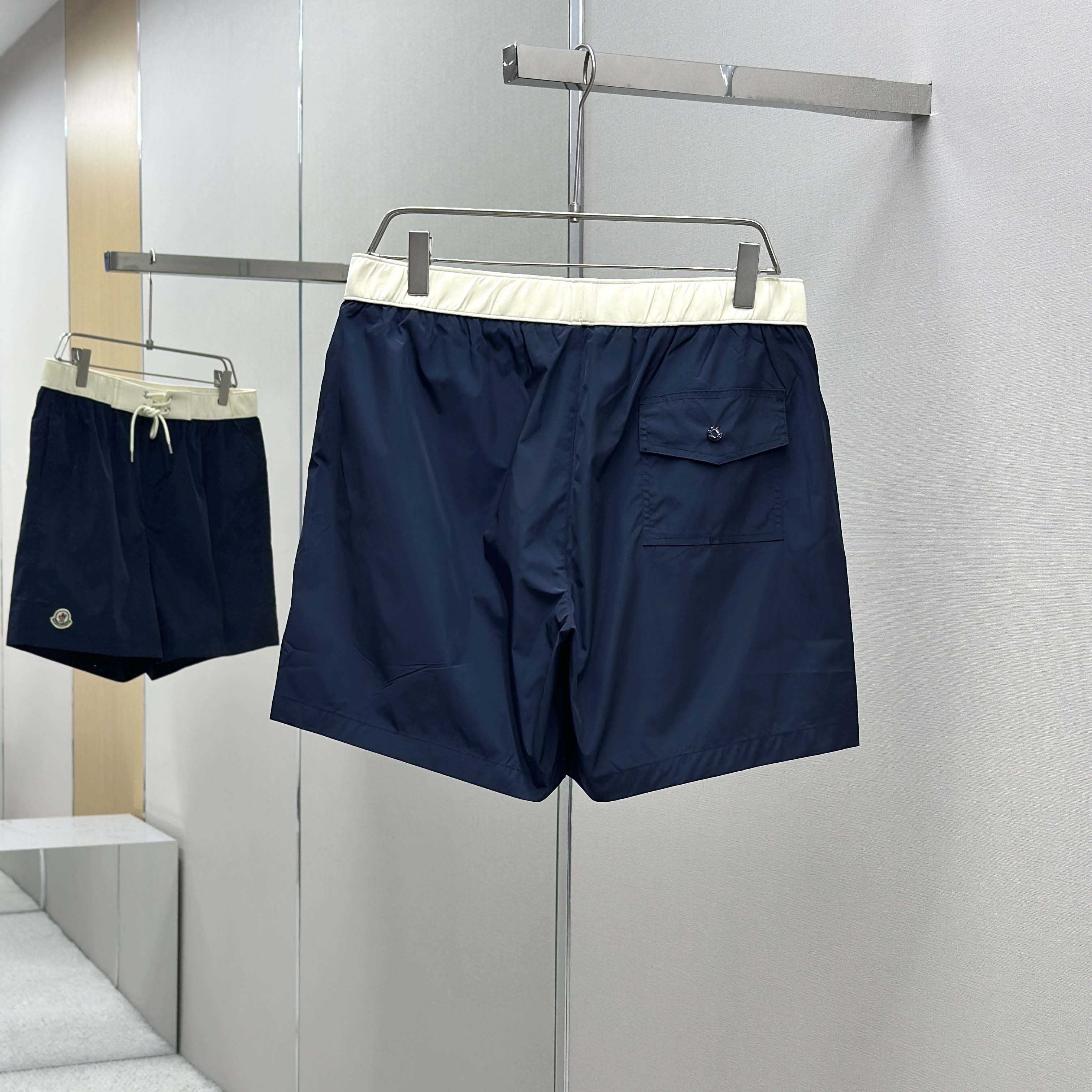 Moncler Logo Patch Swim Shorts - DesignerGu