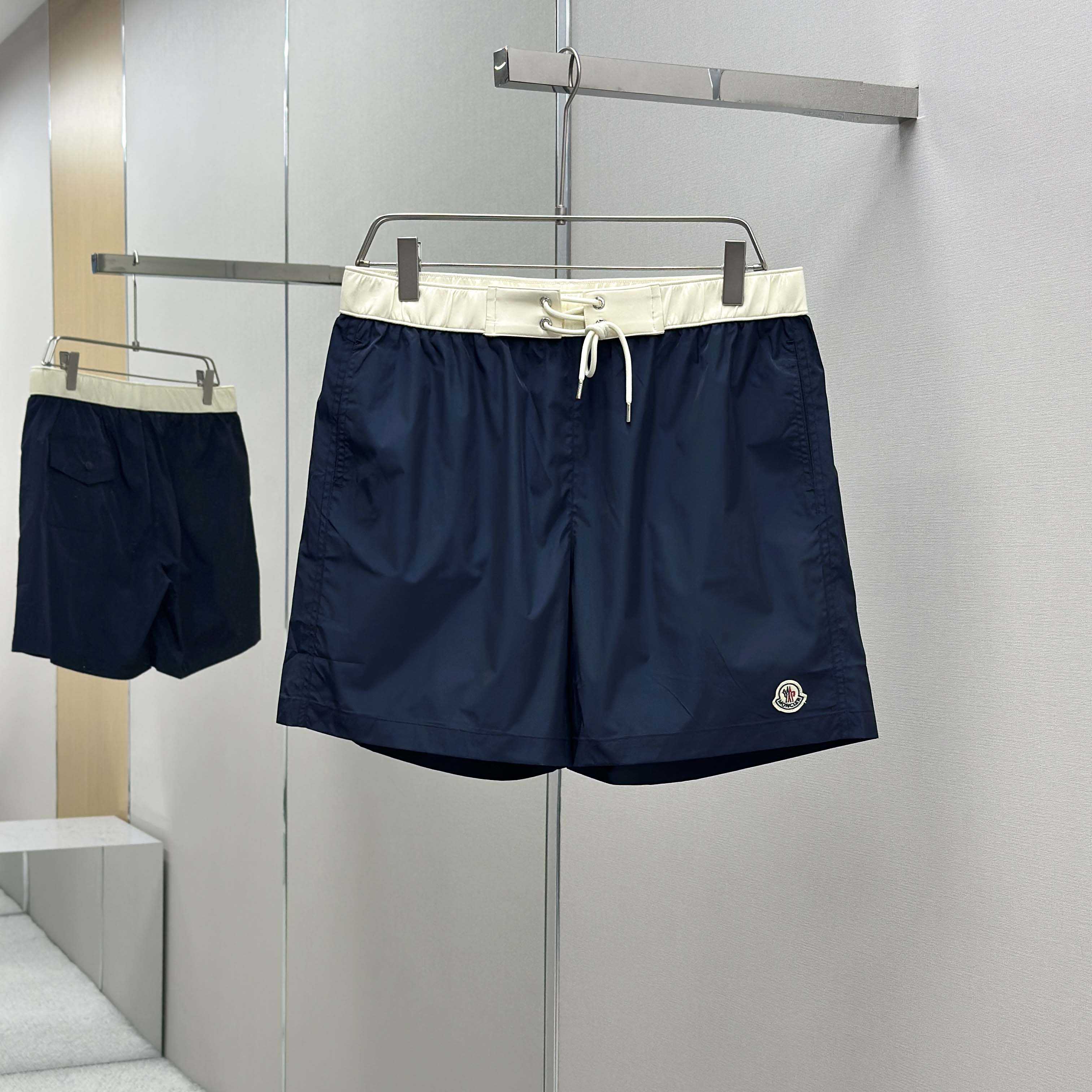 Moncler Logo Patch Swim Shorts - DesignerGu