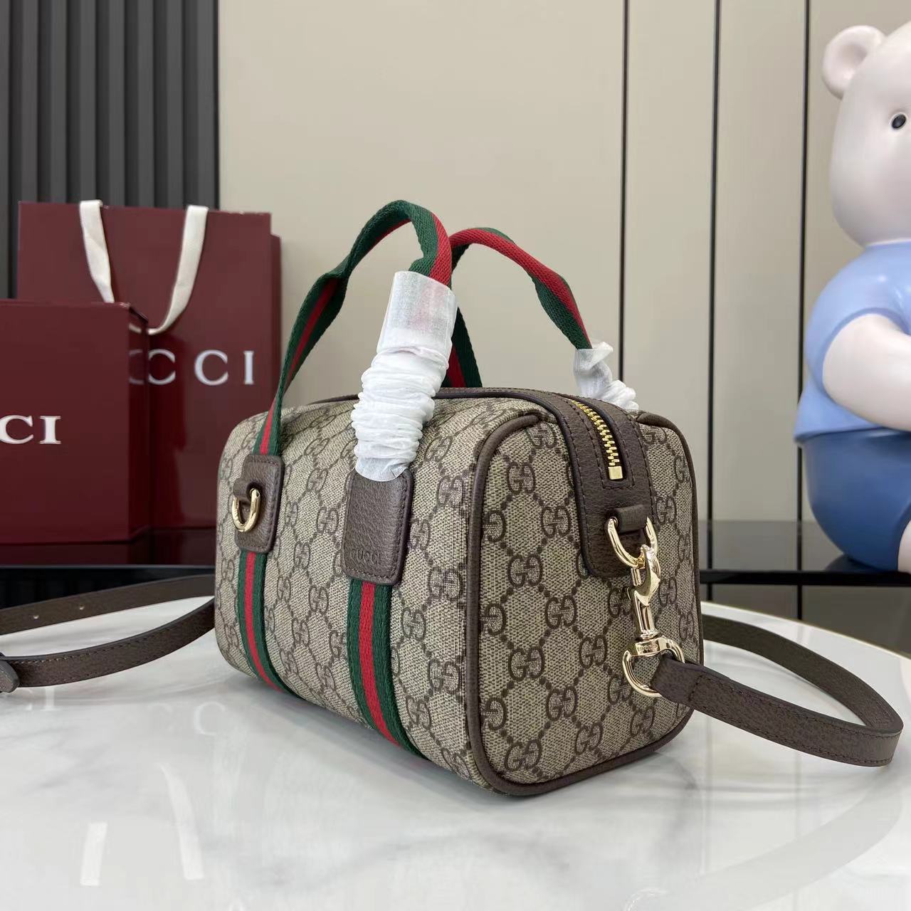 Gucci Mini GG Duffle Bag - DesignerGu