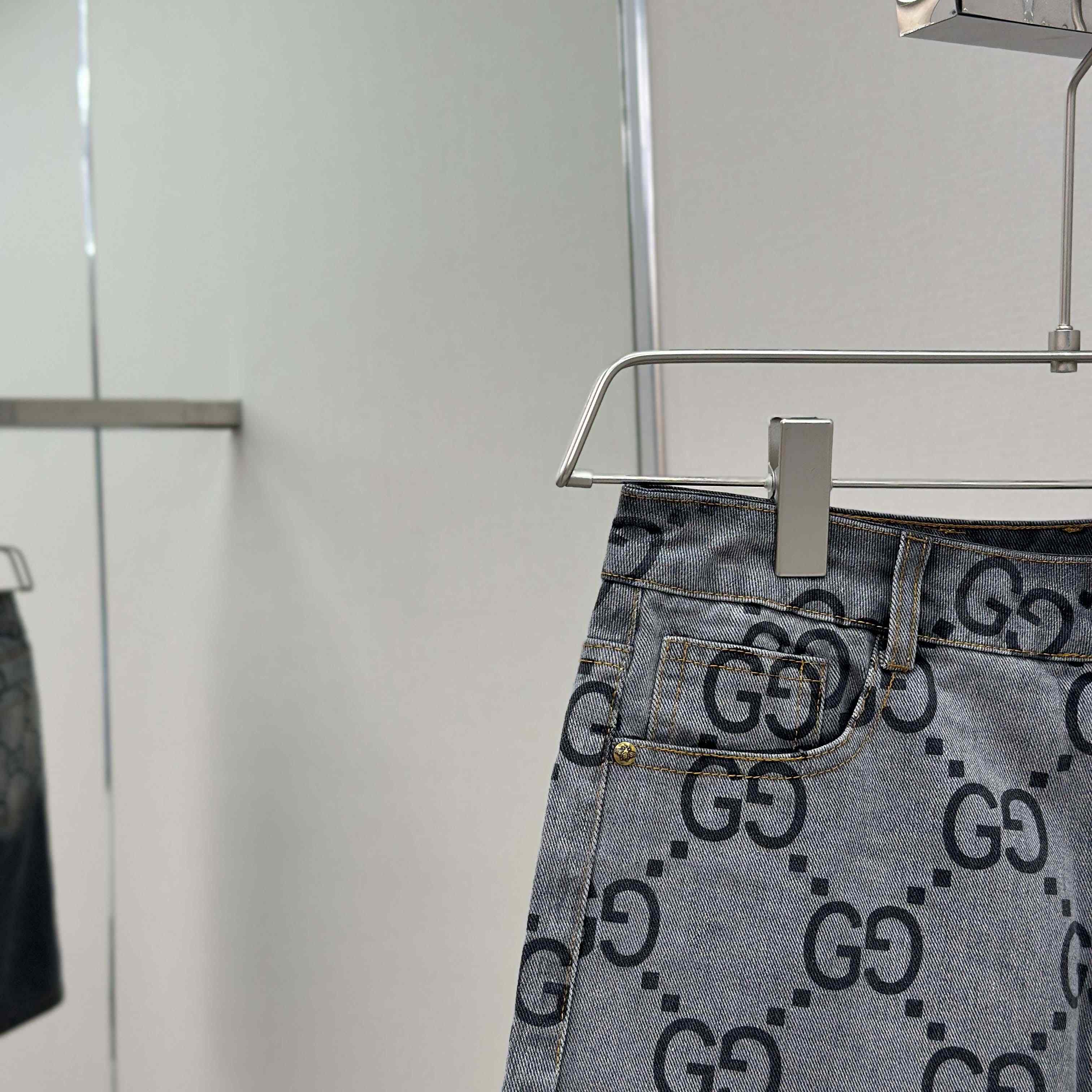 Gucci GG Denim Shorts - DesignerGu