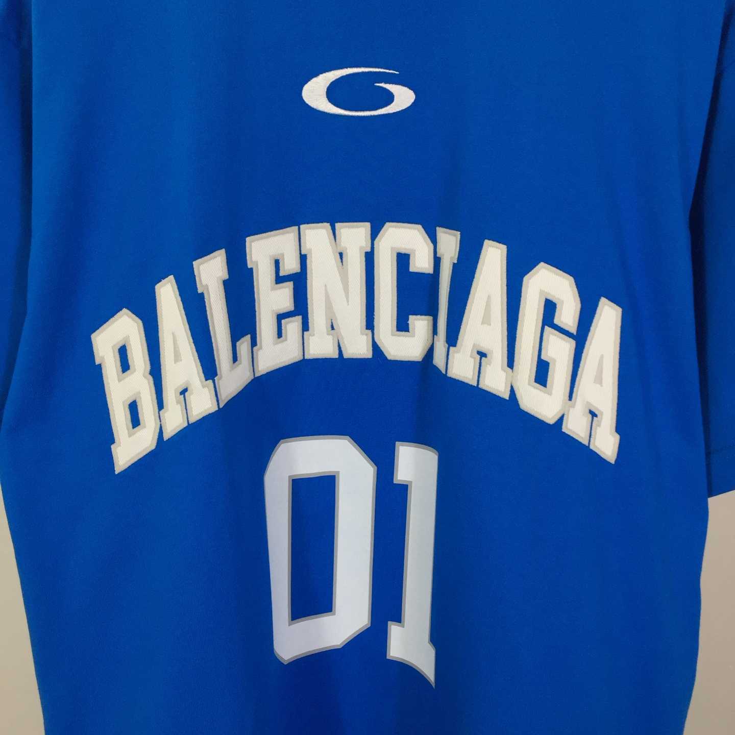 Balenciaga Basketball Series - Oversized T-Shirt In Blue - DesignerGu