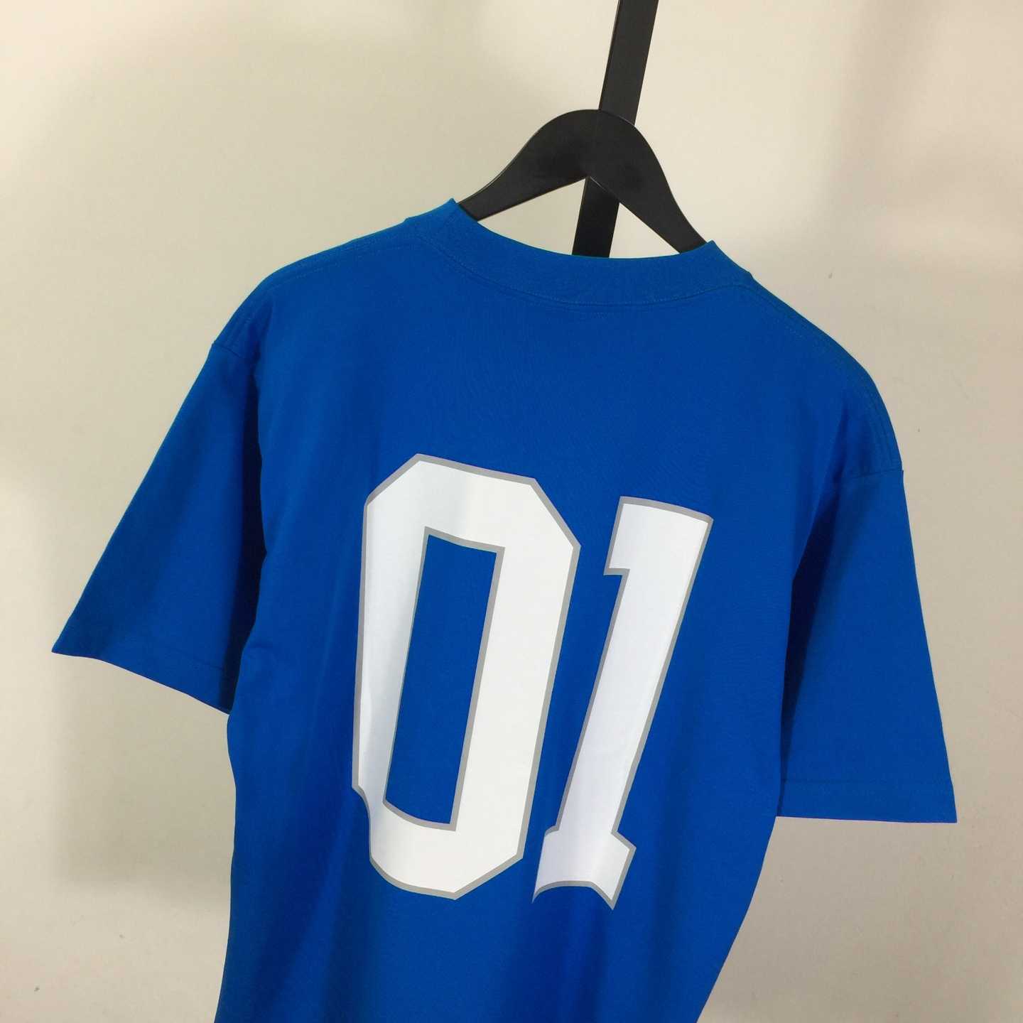 Balenciaga Basketball Series - Oversized T-Shirt In Blue - DesignerGu