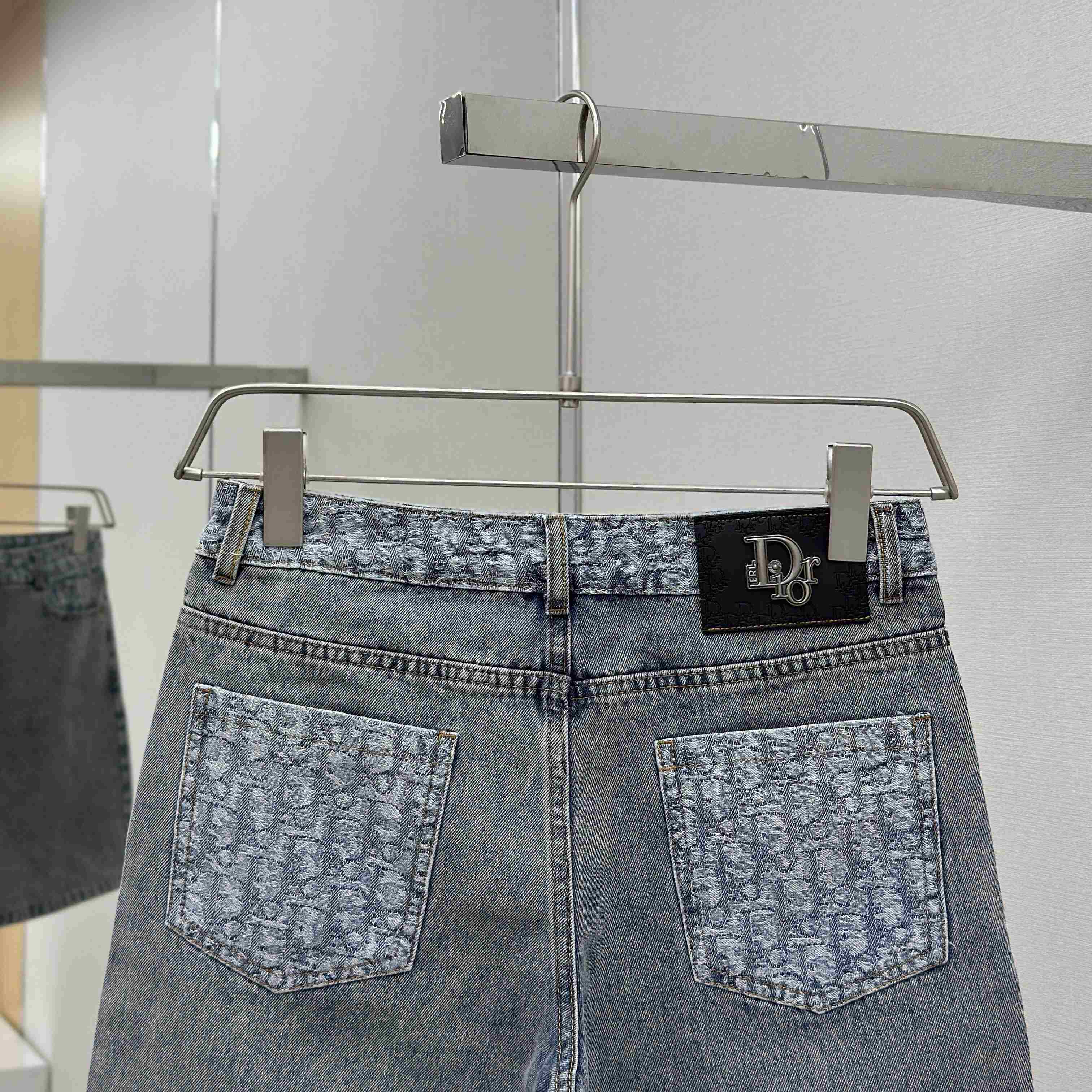 Dior Oblique Denim Shorts - DesignerGu
