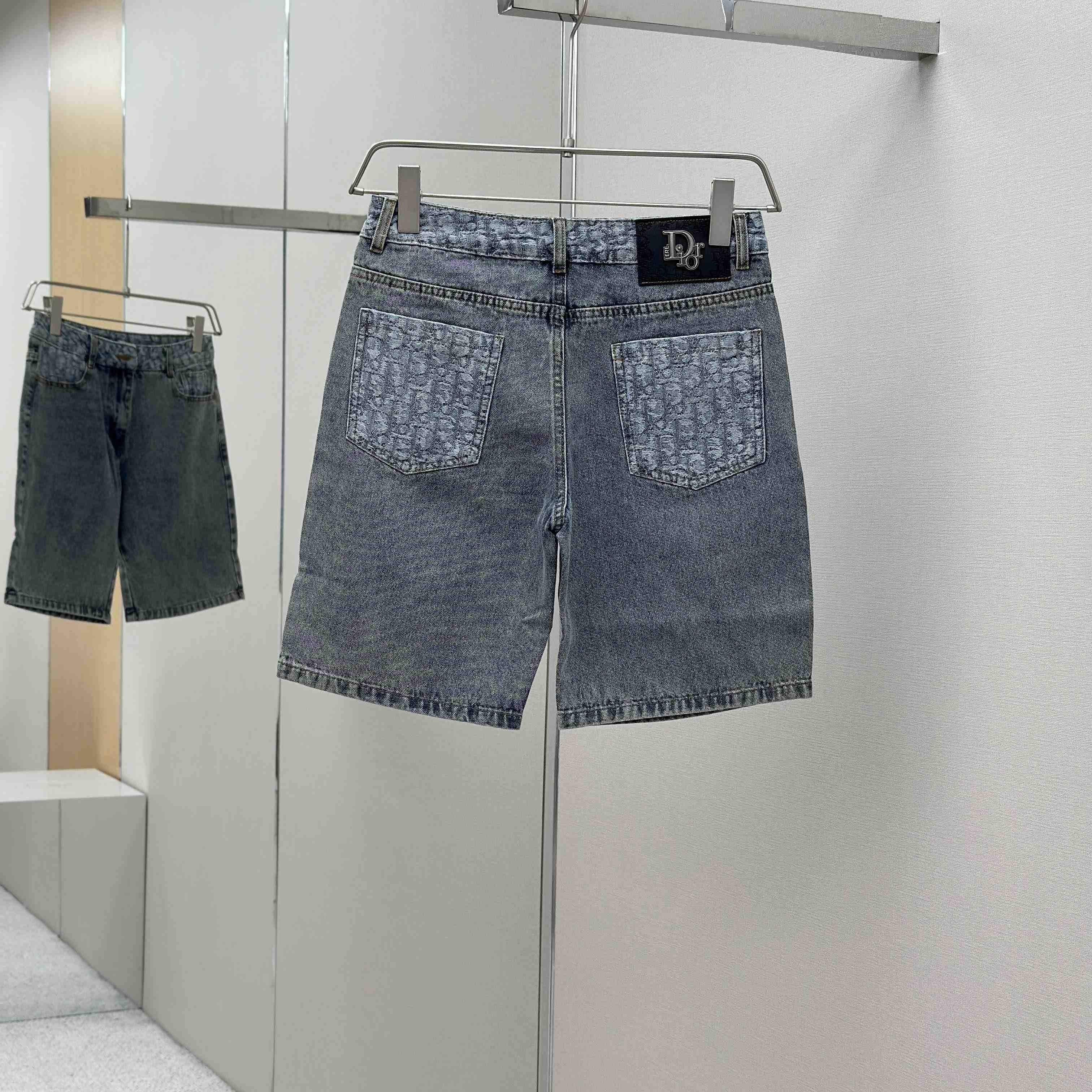 Dior Oblique Denim Shorts - DesignerGu