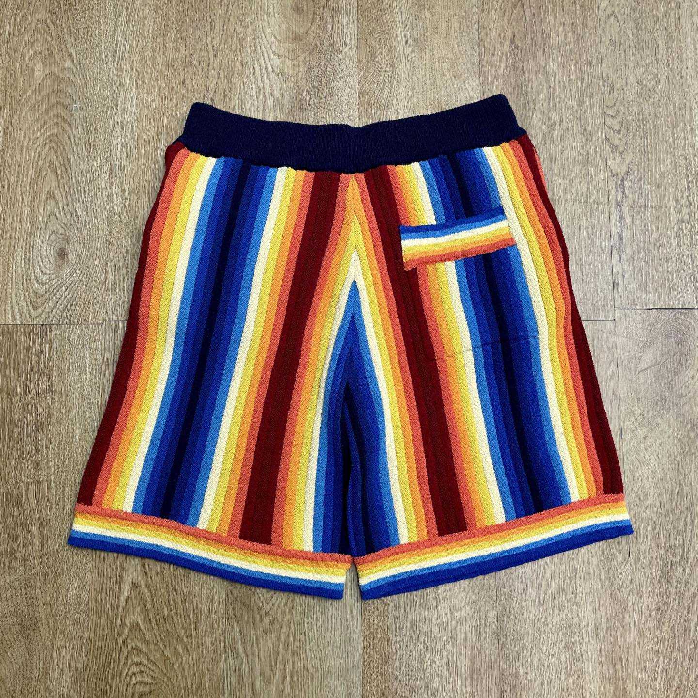 Casablanca Gradient Stripe Towelling Shorts Z6006 - DesignerGu