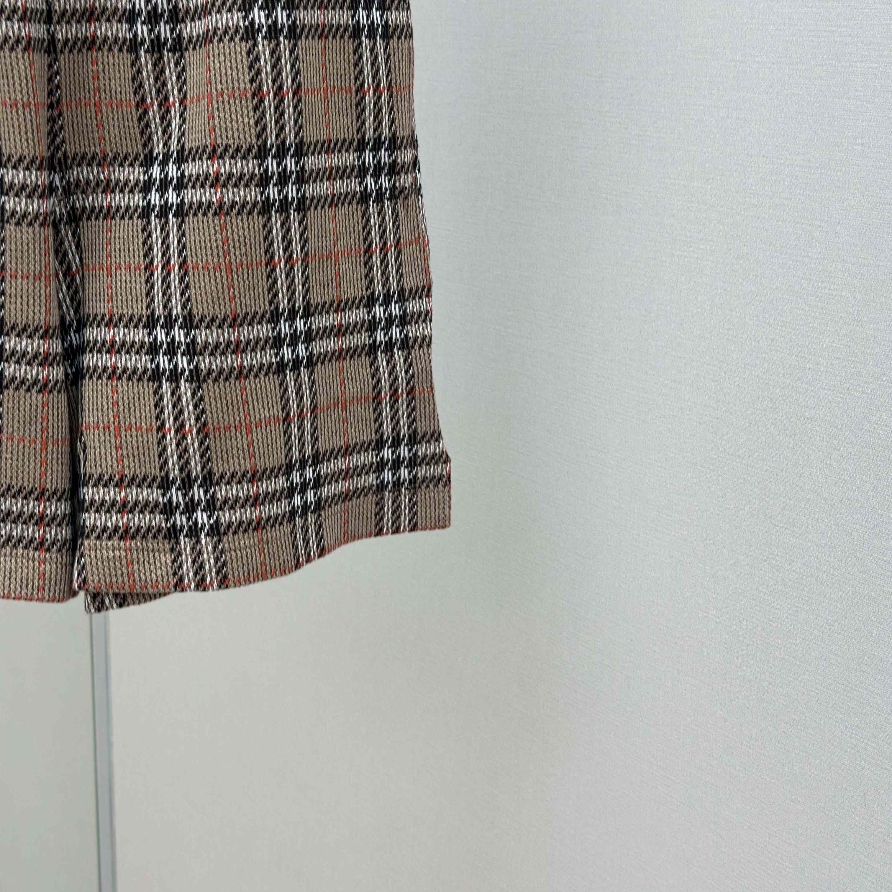 Burberry Check Cotton Blend Track Shorts - DesignerGu