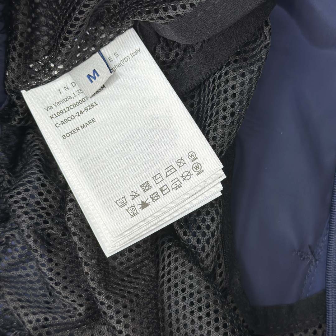 Moncler Blue Tricolour-Trimmed Swim Shorts - DesignerGu