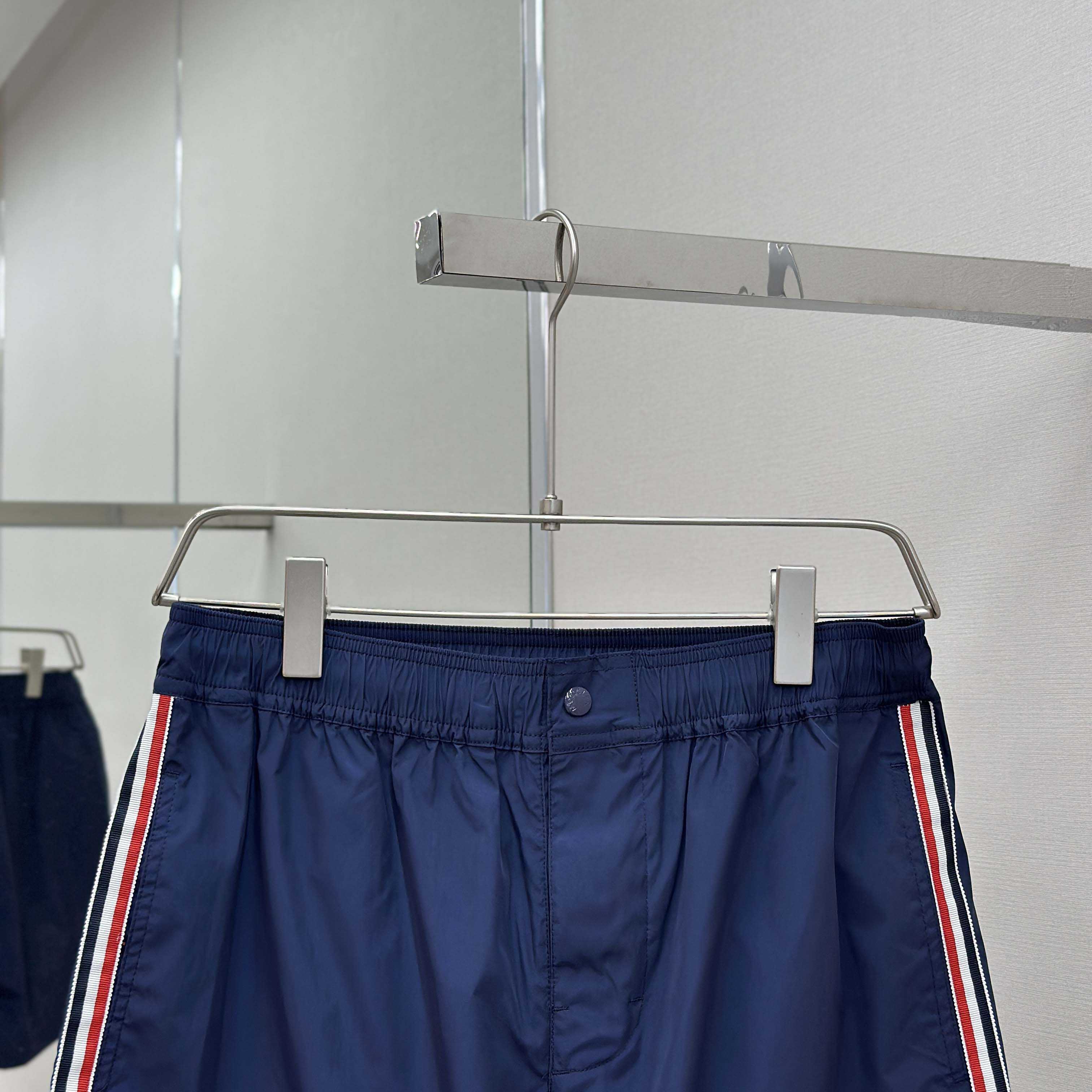 Moncler Blue Tricolour-Trimmed Swim Shorts - DesignerGu