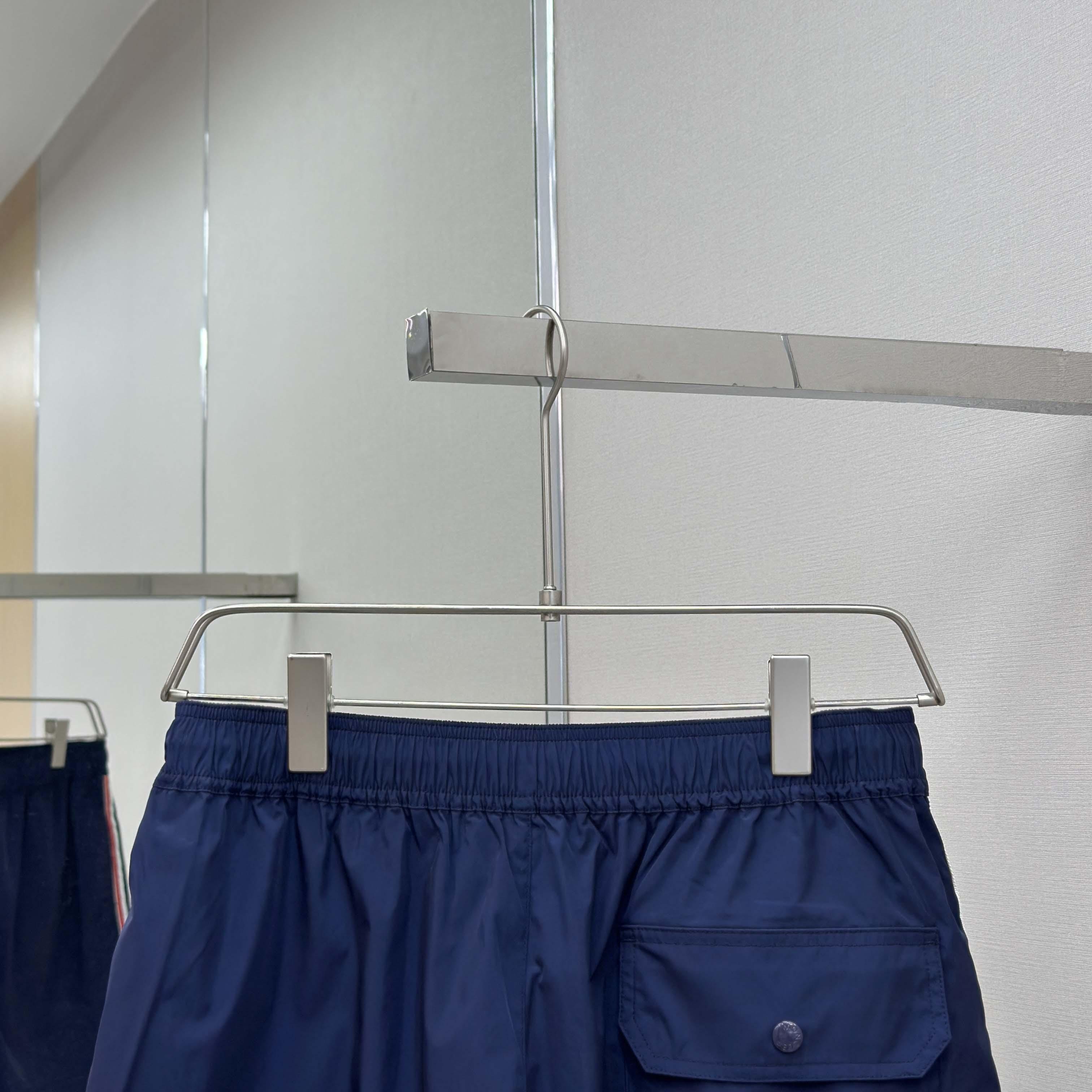 Moncler Blue Tricolour-Trimmed Swim Shorts - DesignerGu