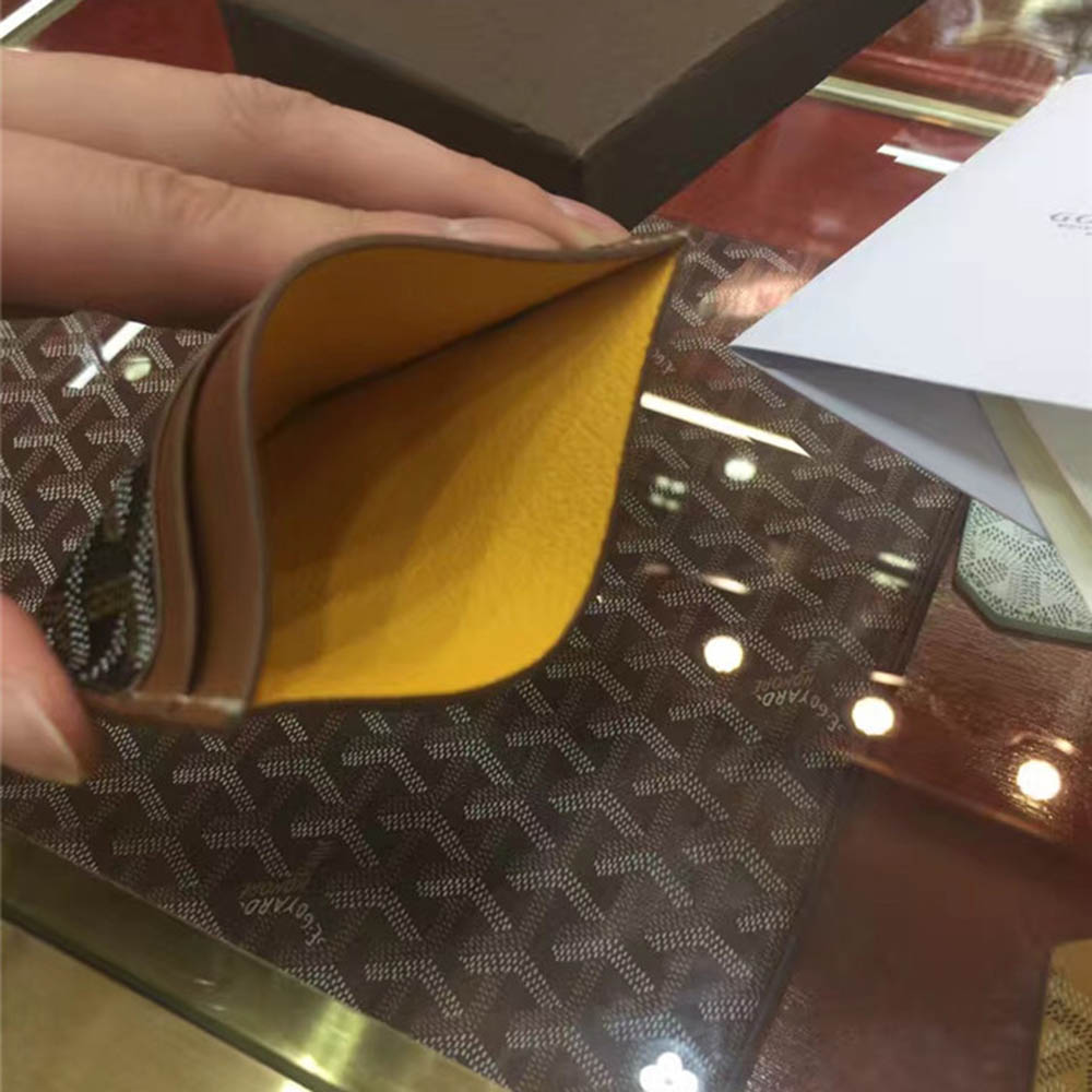 Goyard Card Holder Brown - 