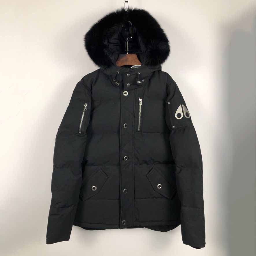 Moose Knuckles Black Down Jacket  - DesignerGu