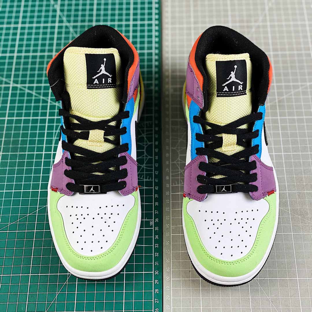 Jordan AJ1 Mid SE “Lightbulb” Multicolor - DesignerGu