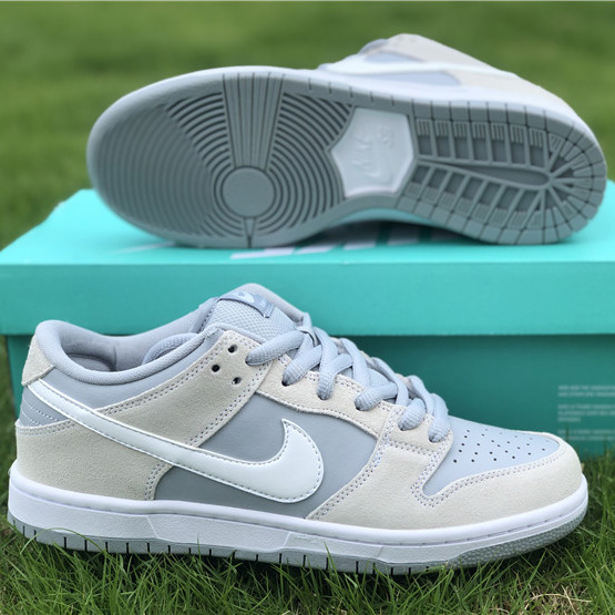 Nike Sb Dunk Low Trd White Summit Wolf Grey AR0778-110 - 