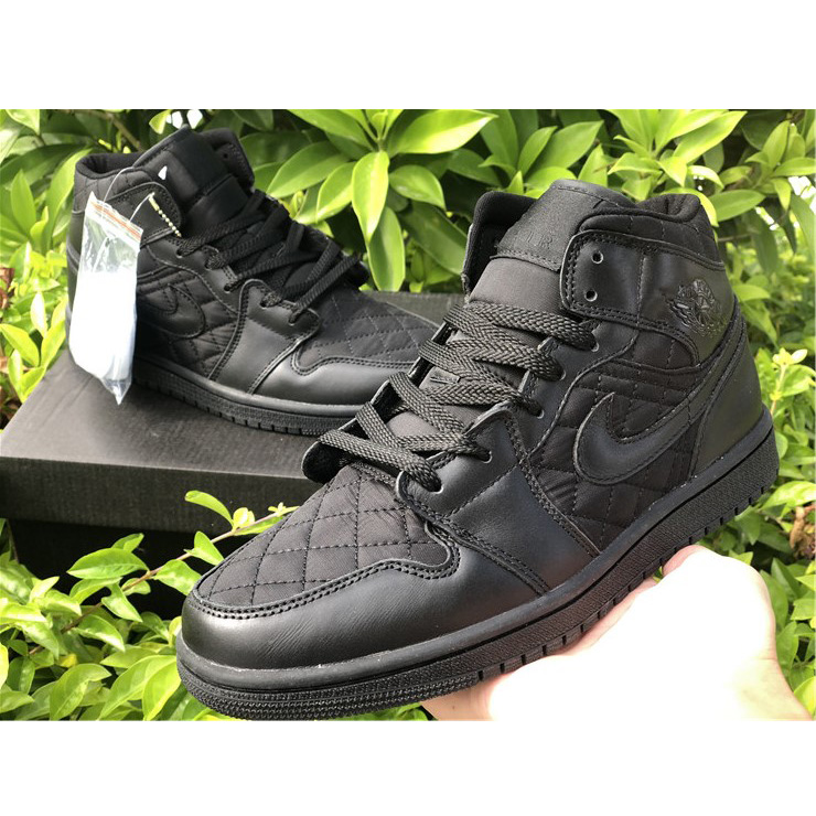 Jordan Air 1 Mid Black Quilted DB6078-001 - 