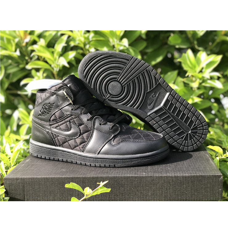 Jordan Air 1 Mid Black Quilted DB6078-001 - 