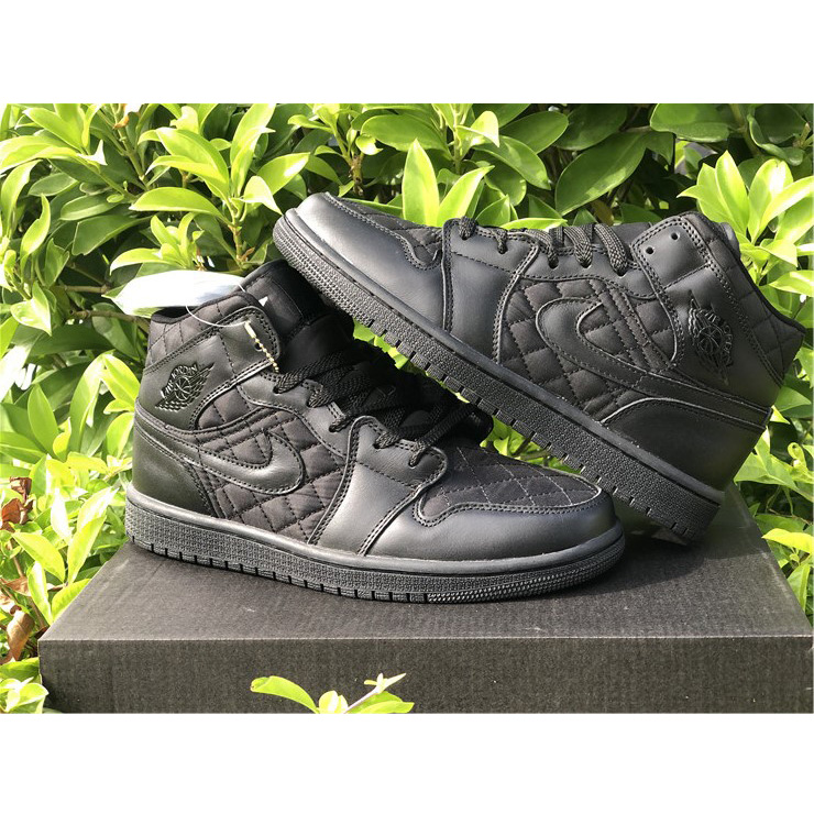 Jordan Air 1 Mid Black Quilted DB6078-001 - 