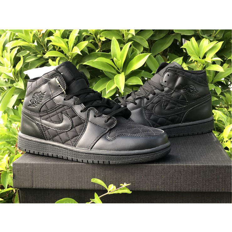 Jordan Air 1 Mid Black Quilted DB6078-001 - 