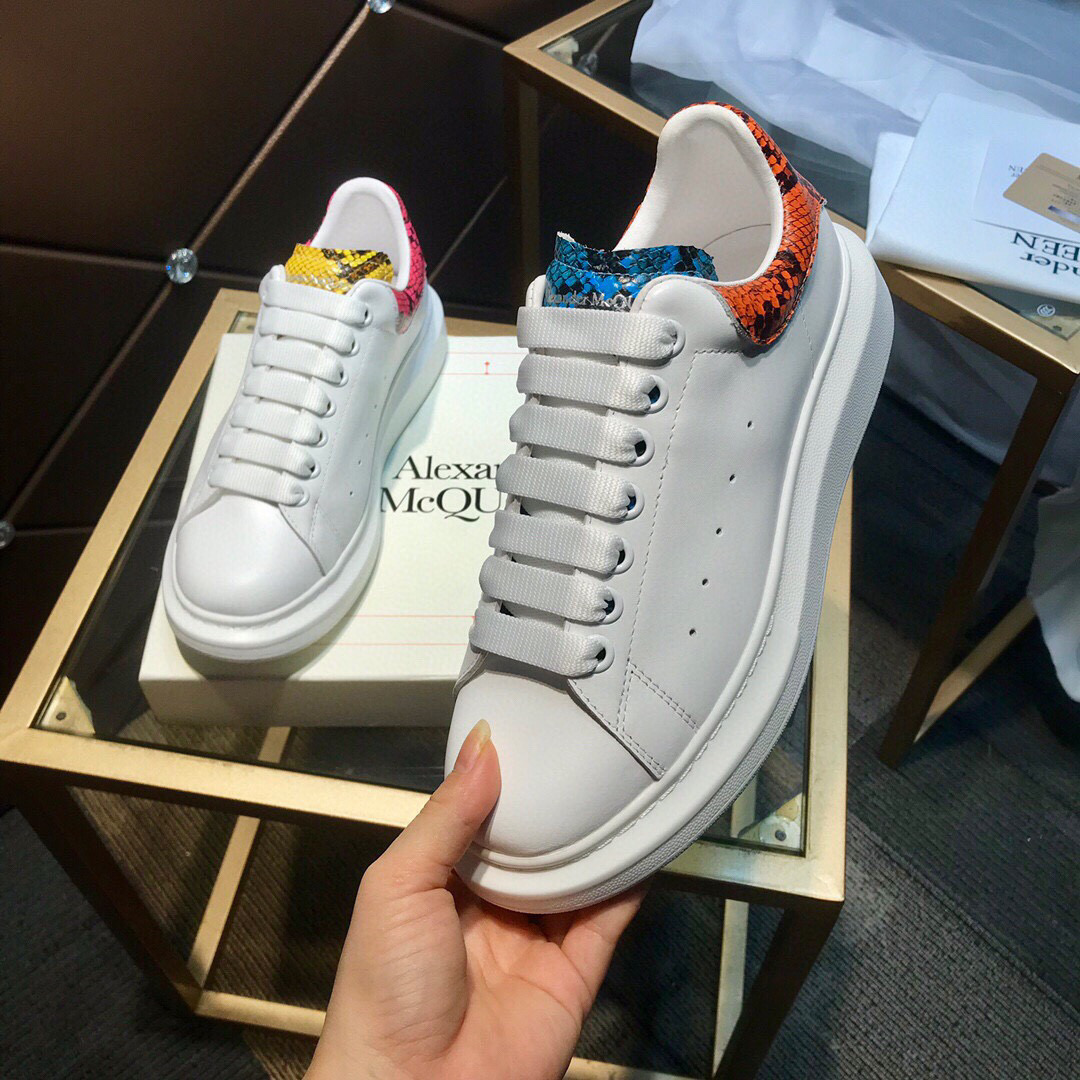 Alexander Mqueen Air Platform Leather Sneakers  - 